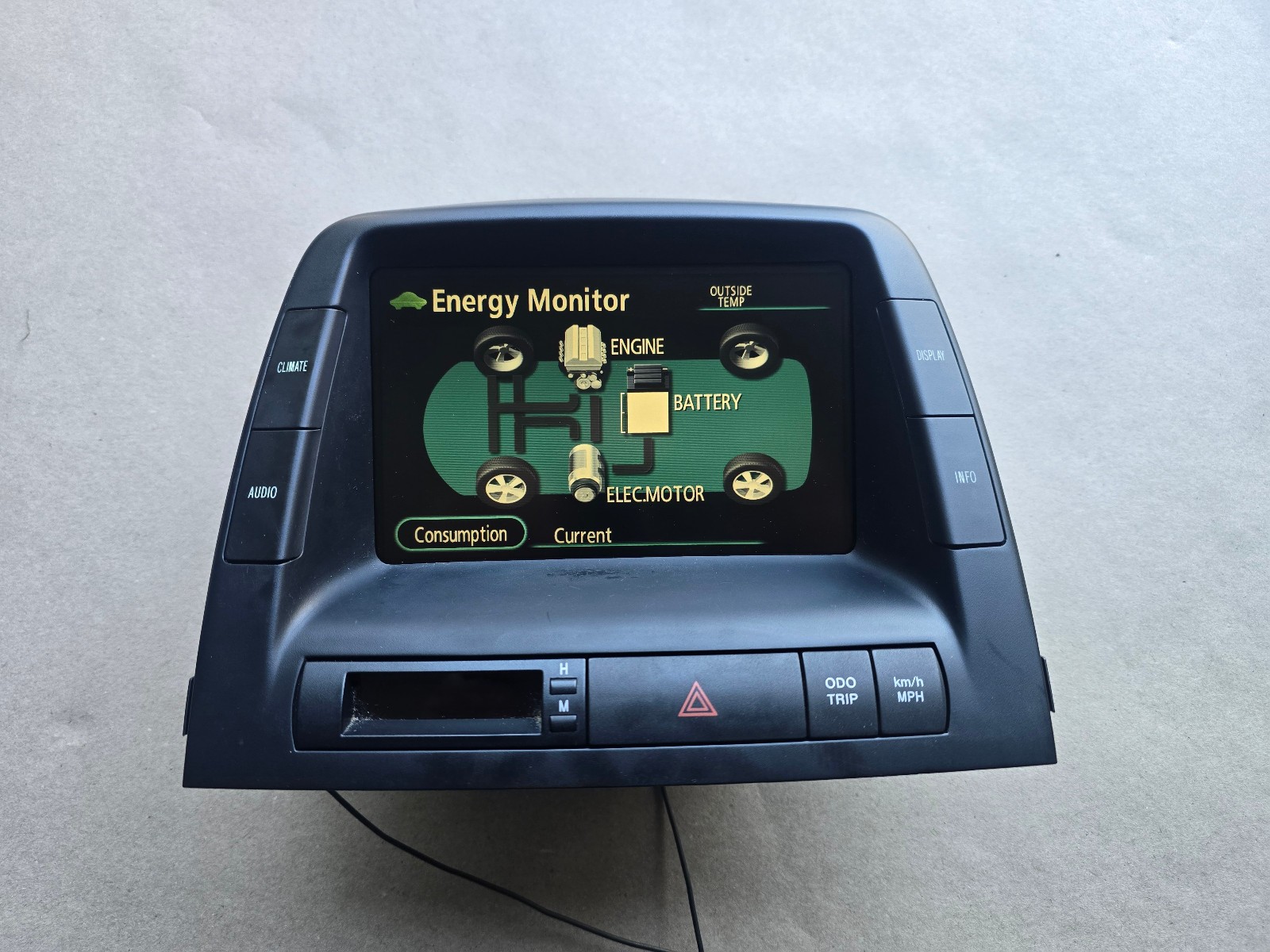 06-09 TOYOTA PRIUS DASH SCREEN DRIVER INFORMATION DISPLAY MONITOR # 86110-47210