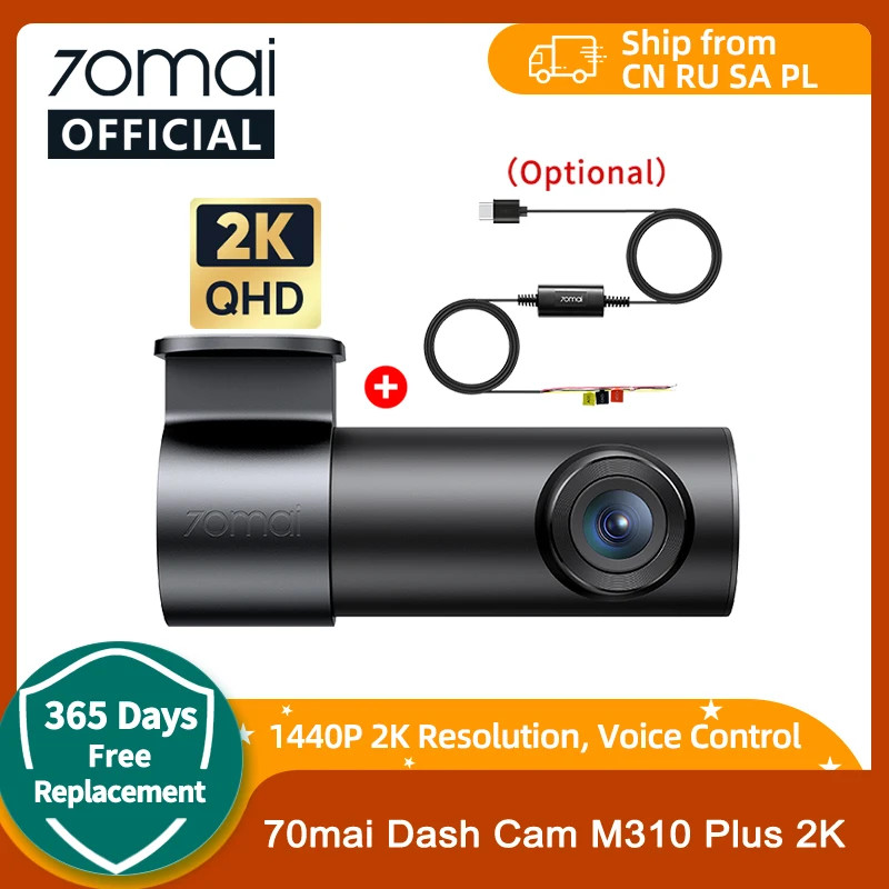 M310 Plus 2K 128GB TF Card 70mai Dash Cam M310 Plus 2K 1440P Night Vision WiFi V