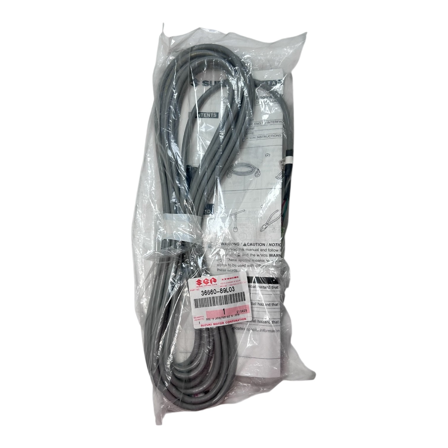 Suzuki 36660-89L03-001, Interface Wire Kit Assembly DF9.9B/15A/20A/25A/30A, OEM