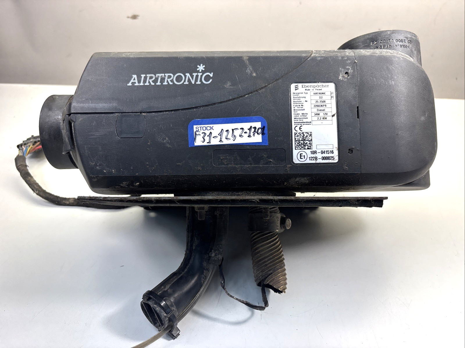 PETERBILT MODEL 579 PACCAR F31-1252-1701 EBERSPACHER AIRTRONIC D2 252508 PETERBILT MODEL 579 PACCAR F31-1252-1701 EBERSPACHER AIRTRONIC D2 252508