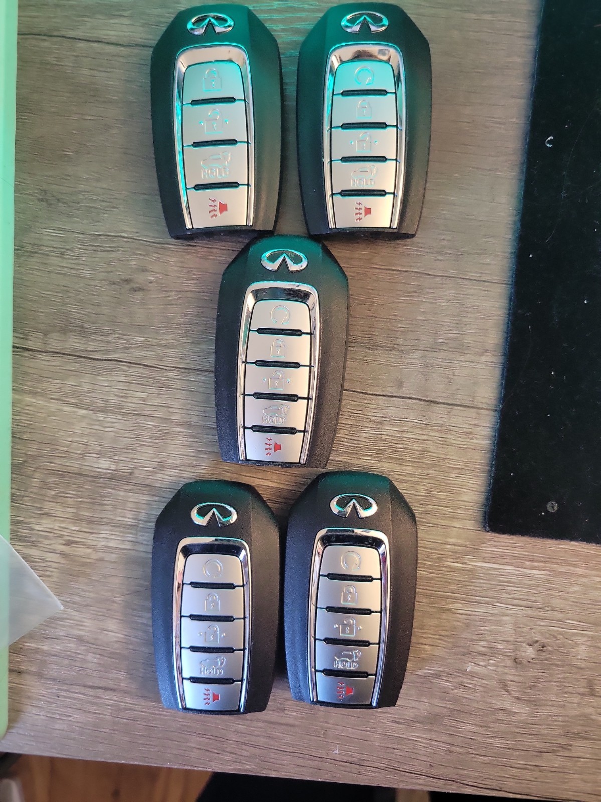 5 piece LOT OEM INFINITI SMART KEY FOB REMOTES KR5TXN1 & KR5TXN4 5 piece LOT OEM INFINITI SMART KEY FOB REMOTES KR5TXN1 & KR5TXN4