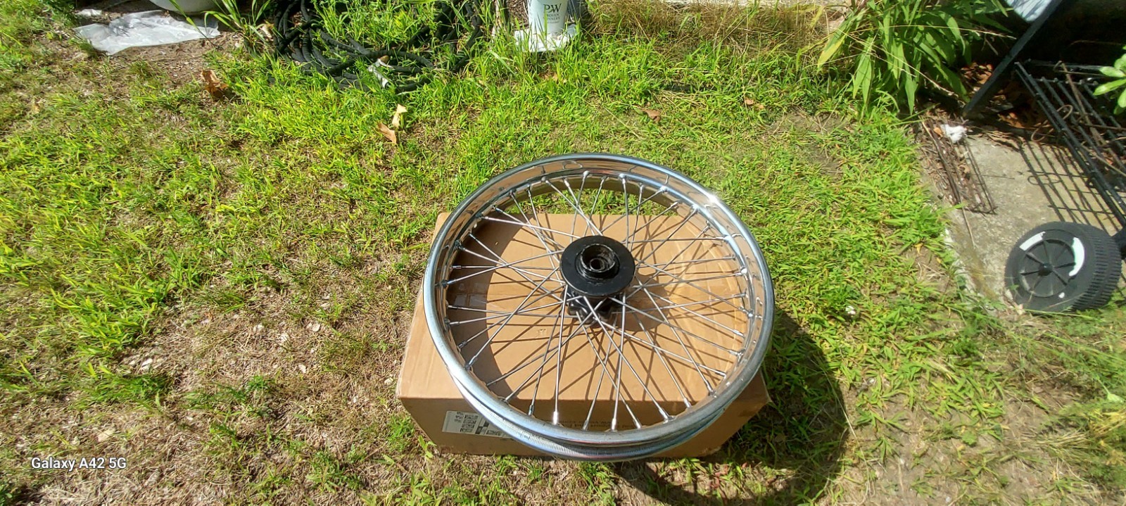 1970 Bsa 18 Rear Wheel Used Chrome Is Pretty Good Condition See Pics