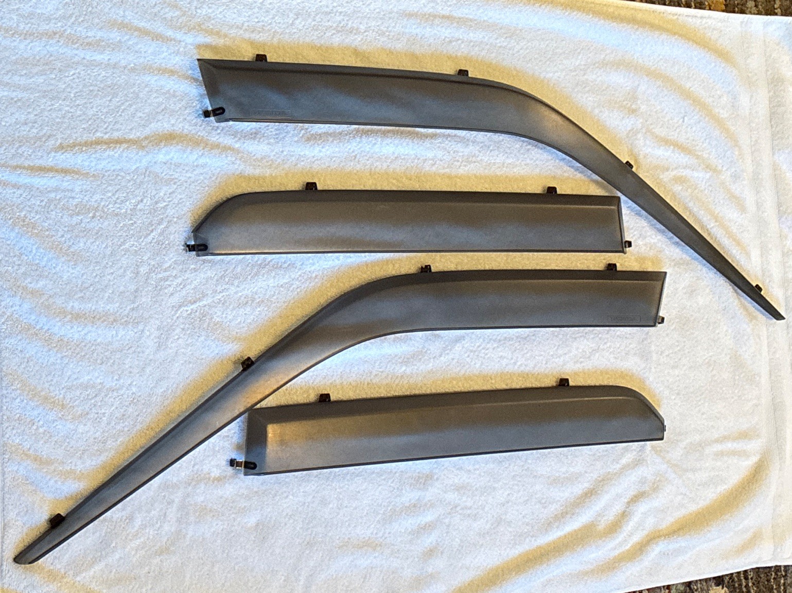 RARE VINTAGE 1986-1989 HONDA ACCORD LX 4 DOOR JDM/OEM DOOR VISORS/AIR DEFLECTORS
