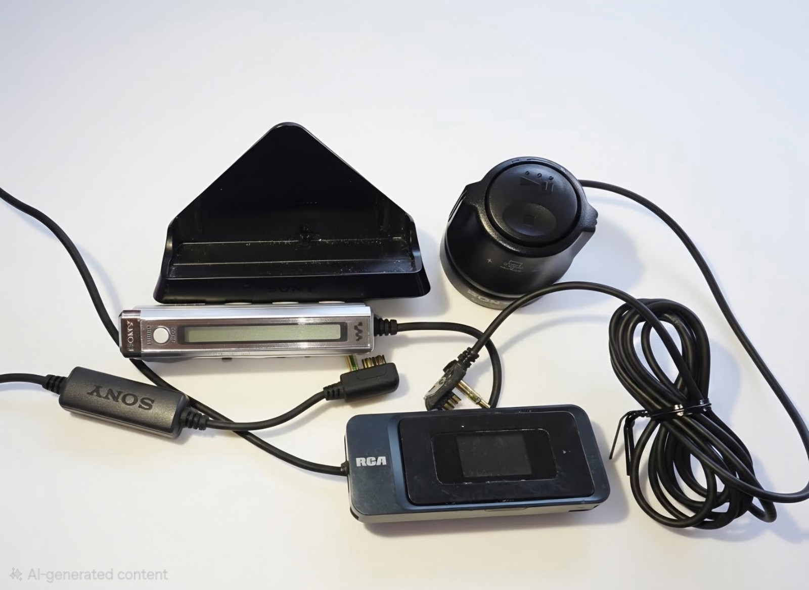 lot contains a collection of vintage personal audio equipment and accessories...