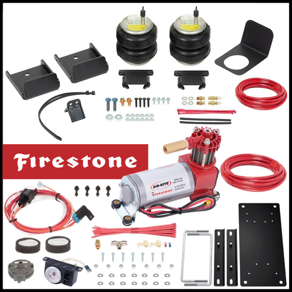 Firestone Rear Air Lift Bags & Analog Compressor Kit 19-26 Silverado Sierra 1500 Firestone Rear Air Lift Bags & Analog Compressor Kit 19-26 Silverado Sierra 1500