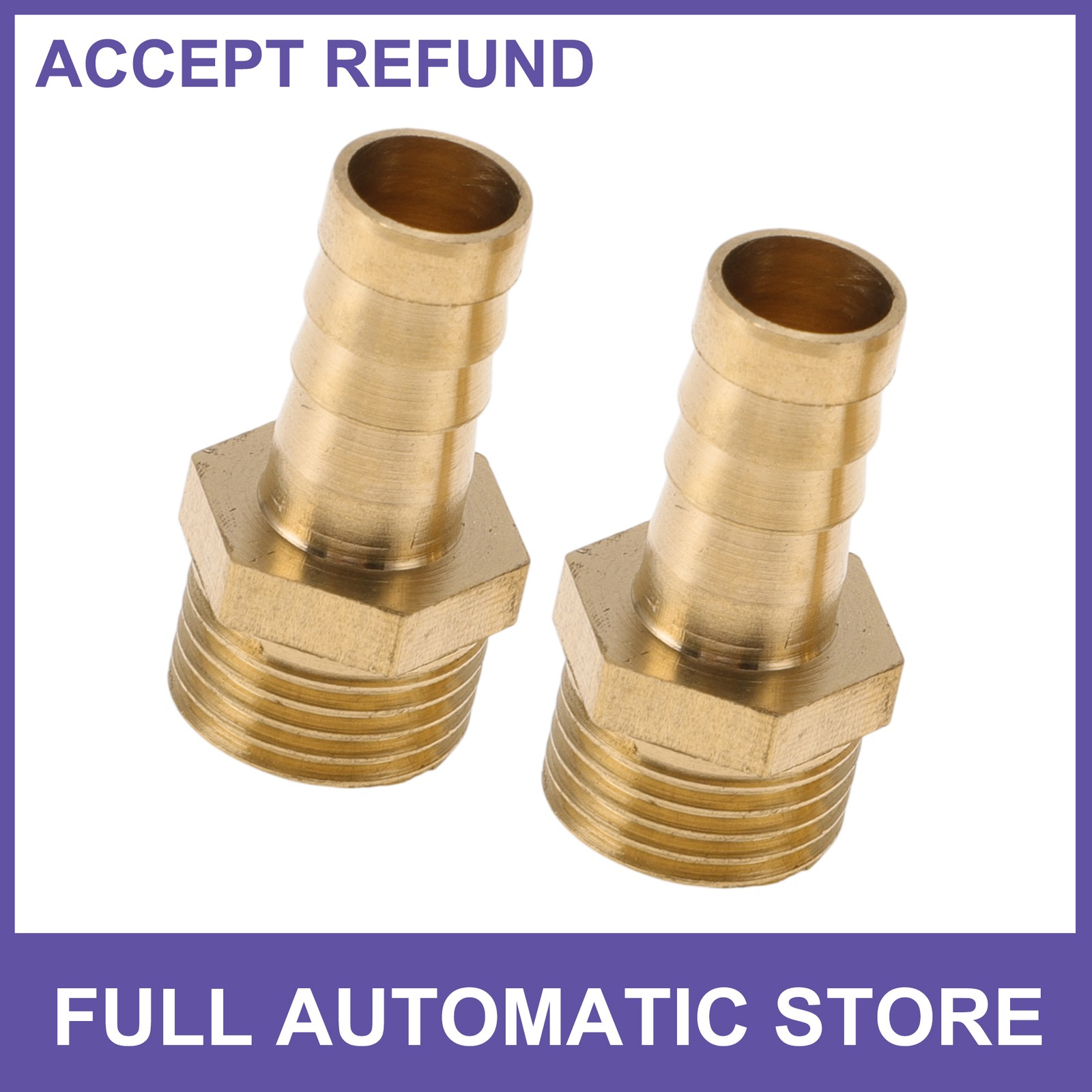 Brass Hose Barb Fittings 3/8\