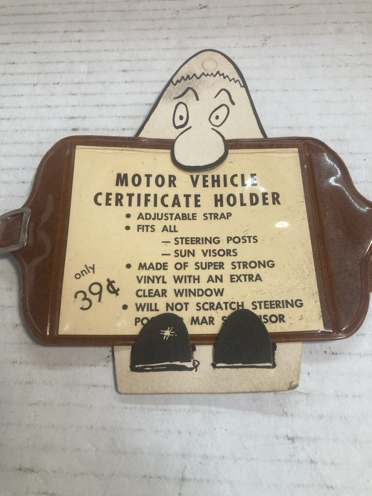 Vintage Car Registration And Insurance Holder For Visor or Steering Column Vintage Car Registration And Insurance Holder For Visor or Steering Column