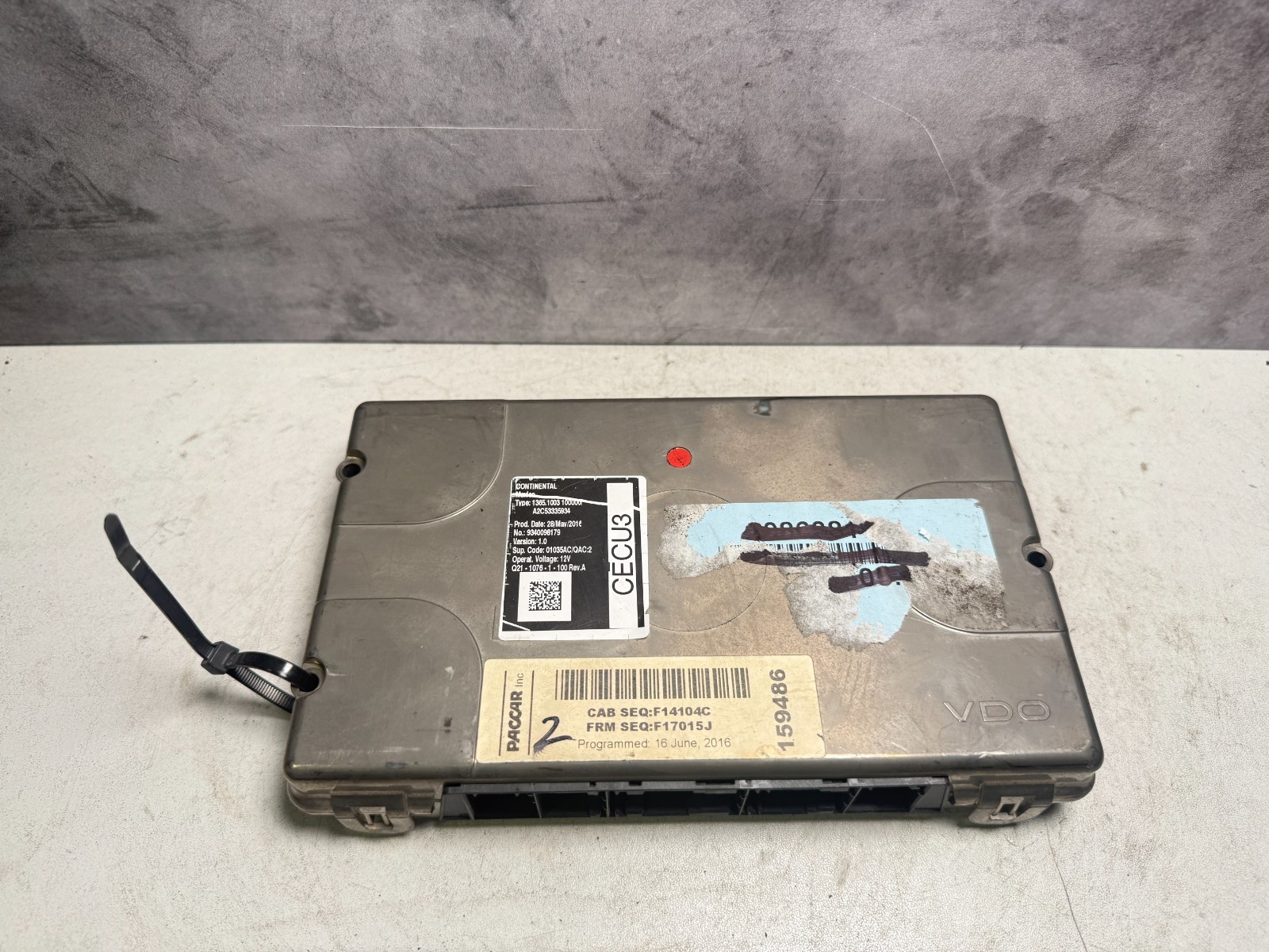 2018 Peterbilt PACCAR Cab Control Module CECU3 OEM PN: A2C53335934
