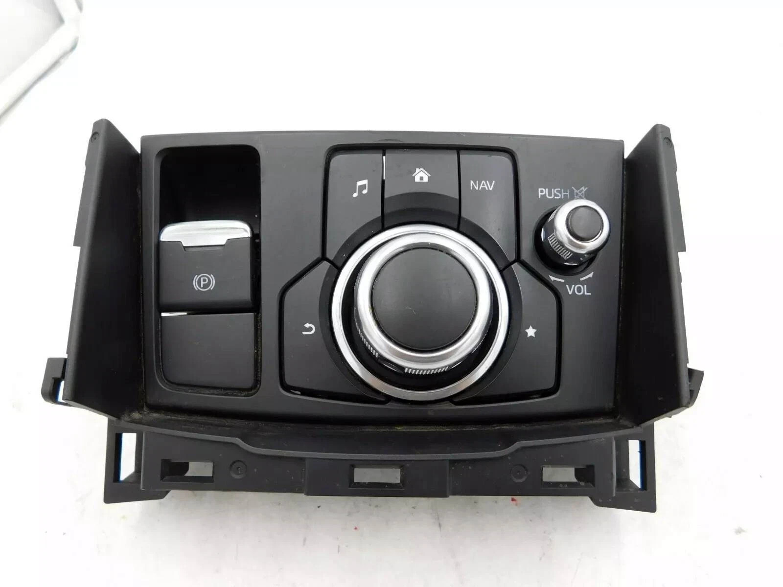 2016-2018 Mazda 3 Radio Nav Control Console Mounted W/Electric Parking Brake OEM