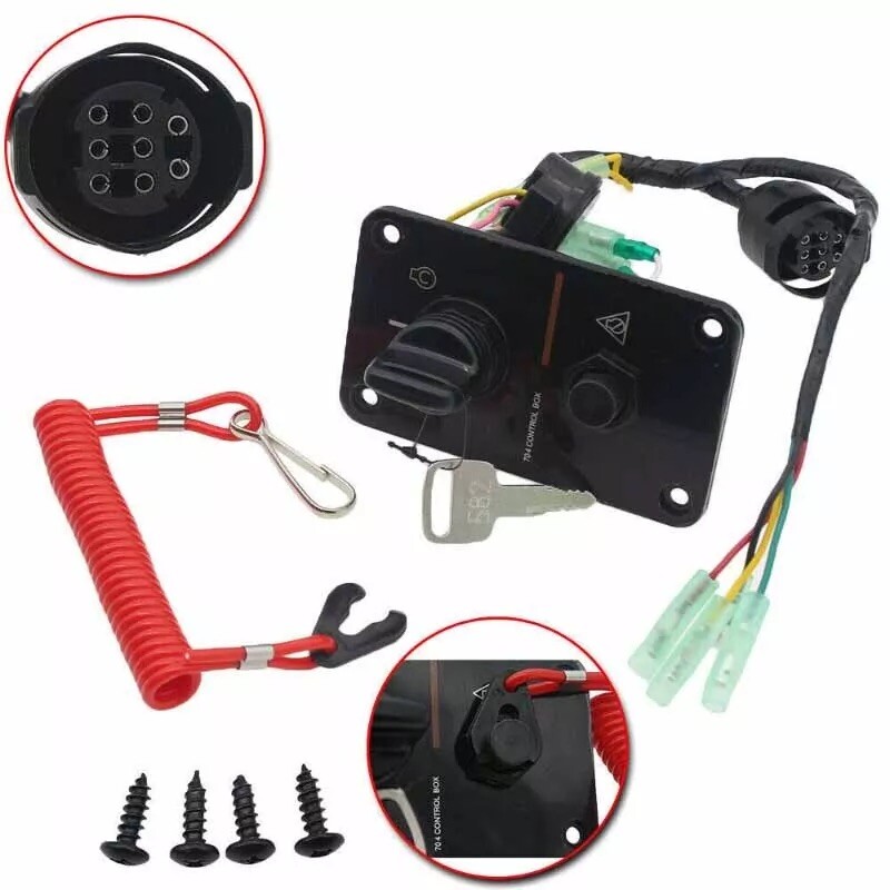 704-82570-12-00 70 704-82570-08-00 For Yamaha Outboard Ignition Key Switch Panel