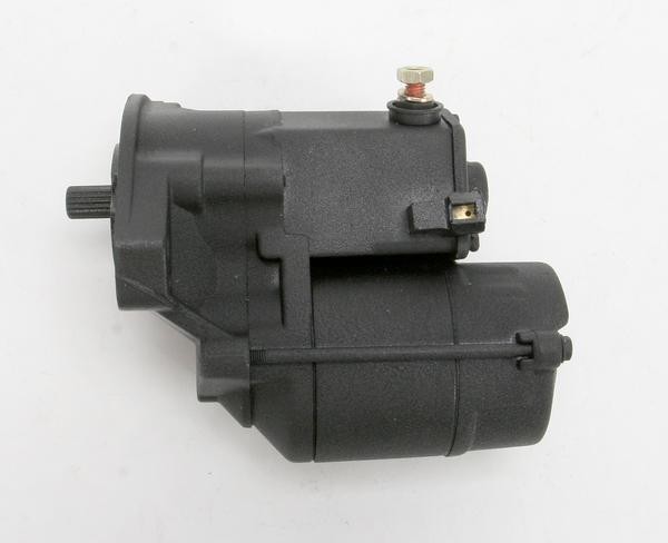 Terry Components 1.4kW - Black Wrinkle Starter Motor for Harleys 771590