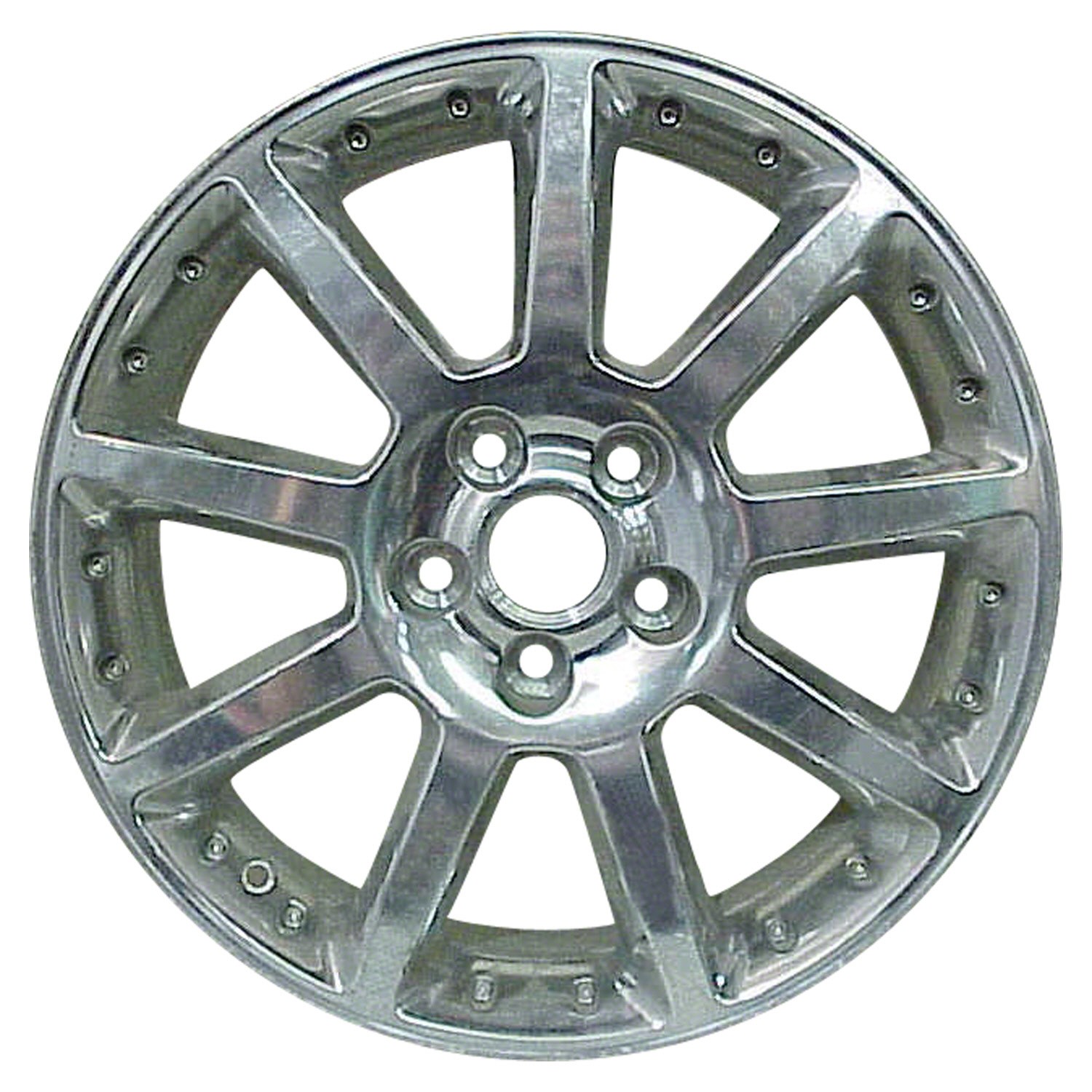 Used Polished Bright Polished Aluminum Wheel 18 x 8 9594375