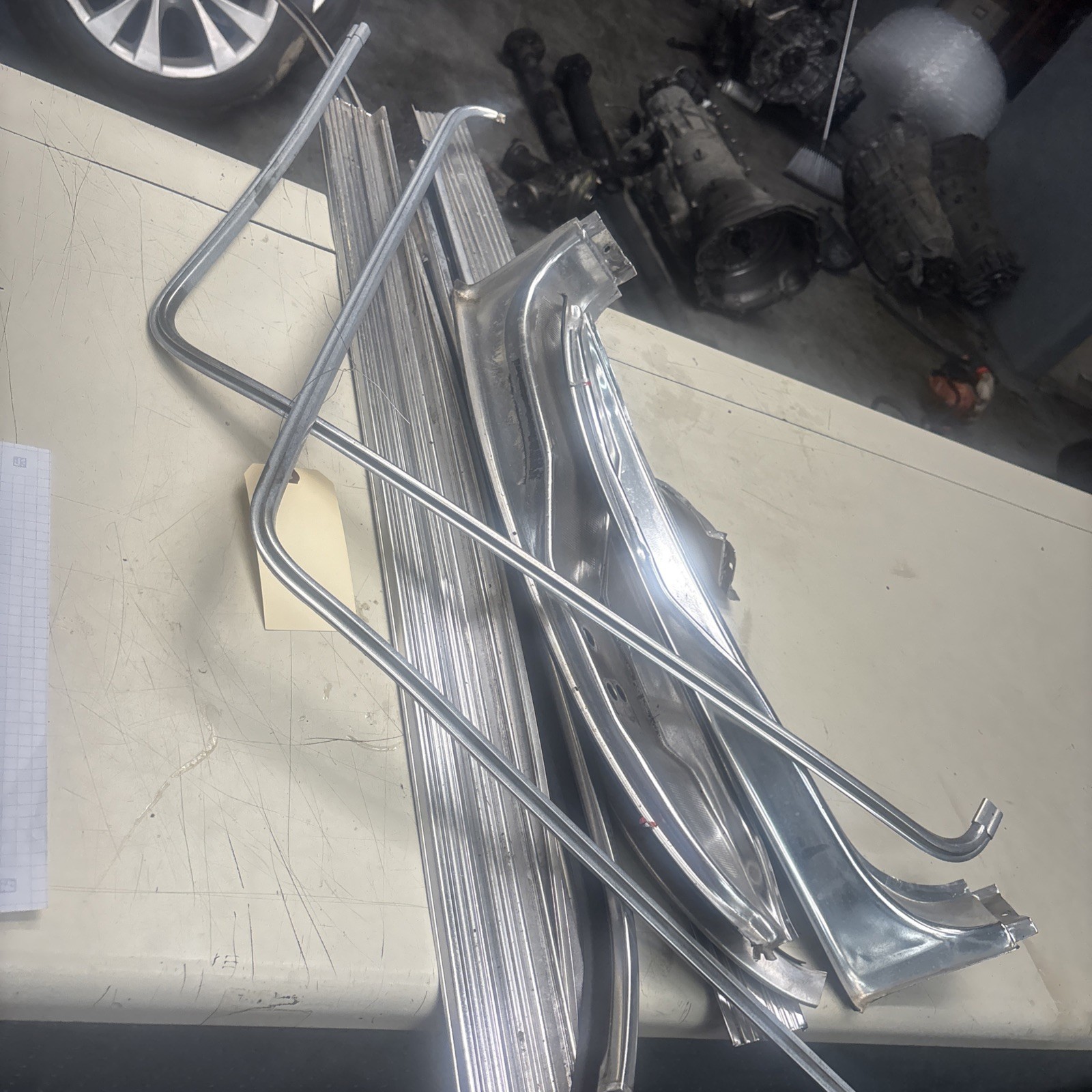 Bmw e24 635 moulding chrome 1987 set moldings