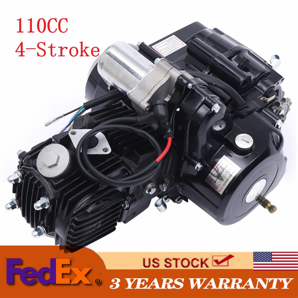 125CC 4 Stroke ATV Engine Motor w/Reverse Electric Start For ATVs GO Karts