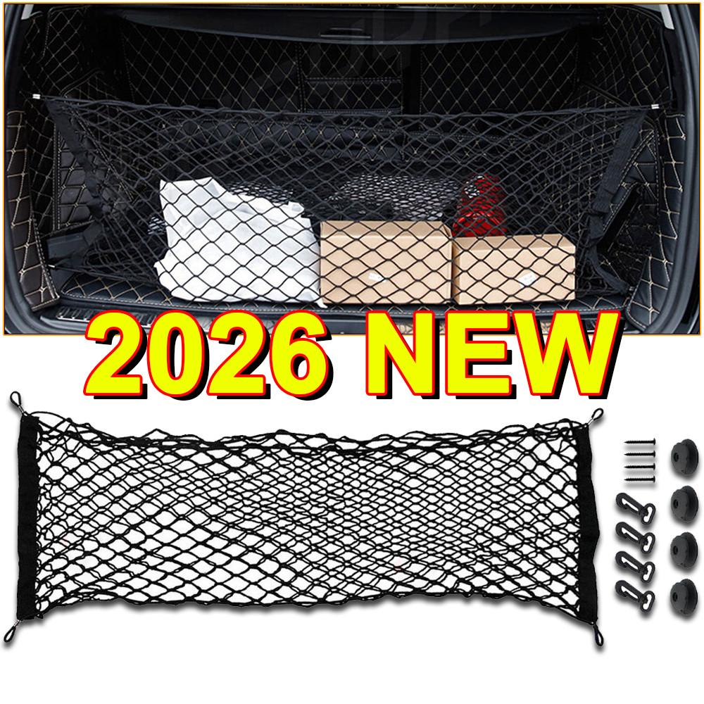 Rear Trunk Envelope Style Organizer Cargo Net for FORD MUSTANG 2015-2025 New