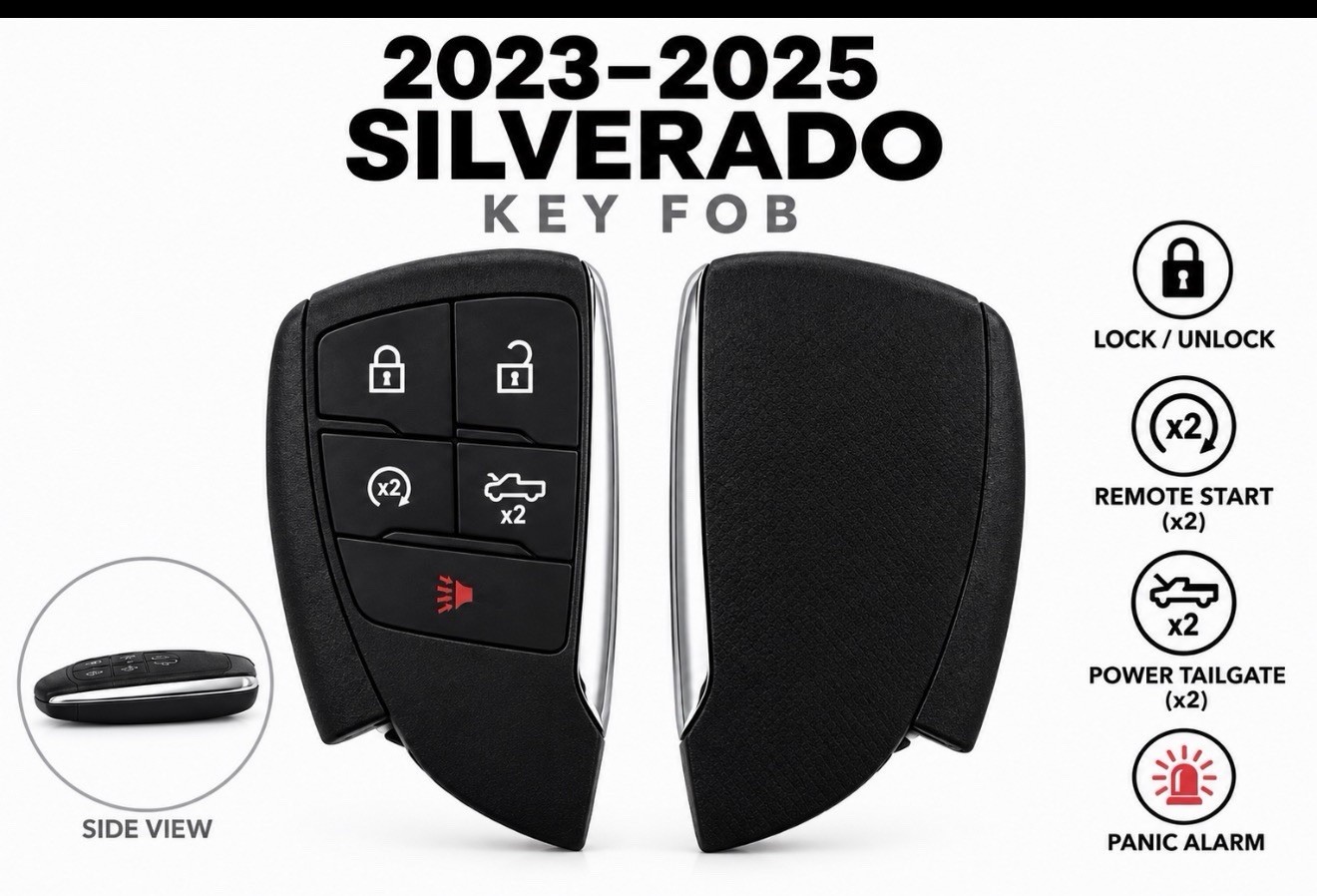 2023-2026 CHEVROLET SILVERADO REMOTE KEY FOB 13560205 YGOG21TB2 NEW OEM