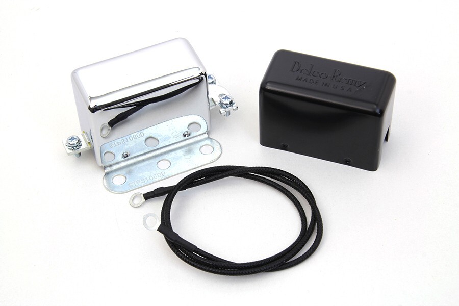 Chrome 12 Volt Regulator Relay For Harley Knucklehead Panhead Shovelhead 1936-73 Chrome 12 Volt Regulator Relay For Harley Knucklehead Panhead Shovelhead 1936-73