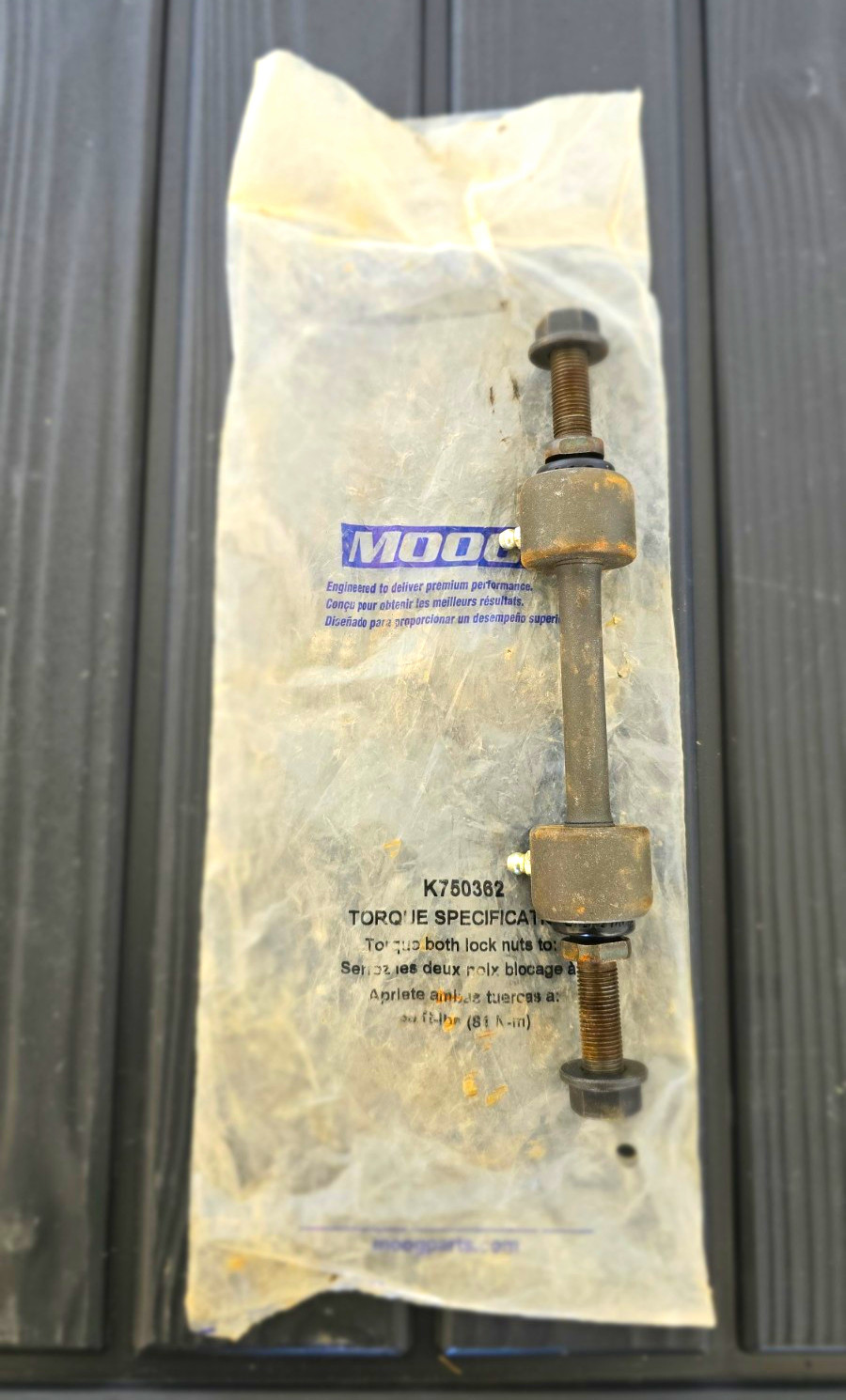 MOOG K750362 Front Sway Bar End Link Fits Ford F-150 F-250 F-350 Super Duty NOS MOOG K750362 Front Sway Bar End Link Fits Ford F-150 F-250 F-350 Super Duty NOS