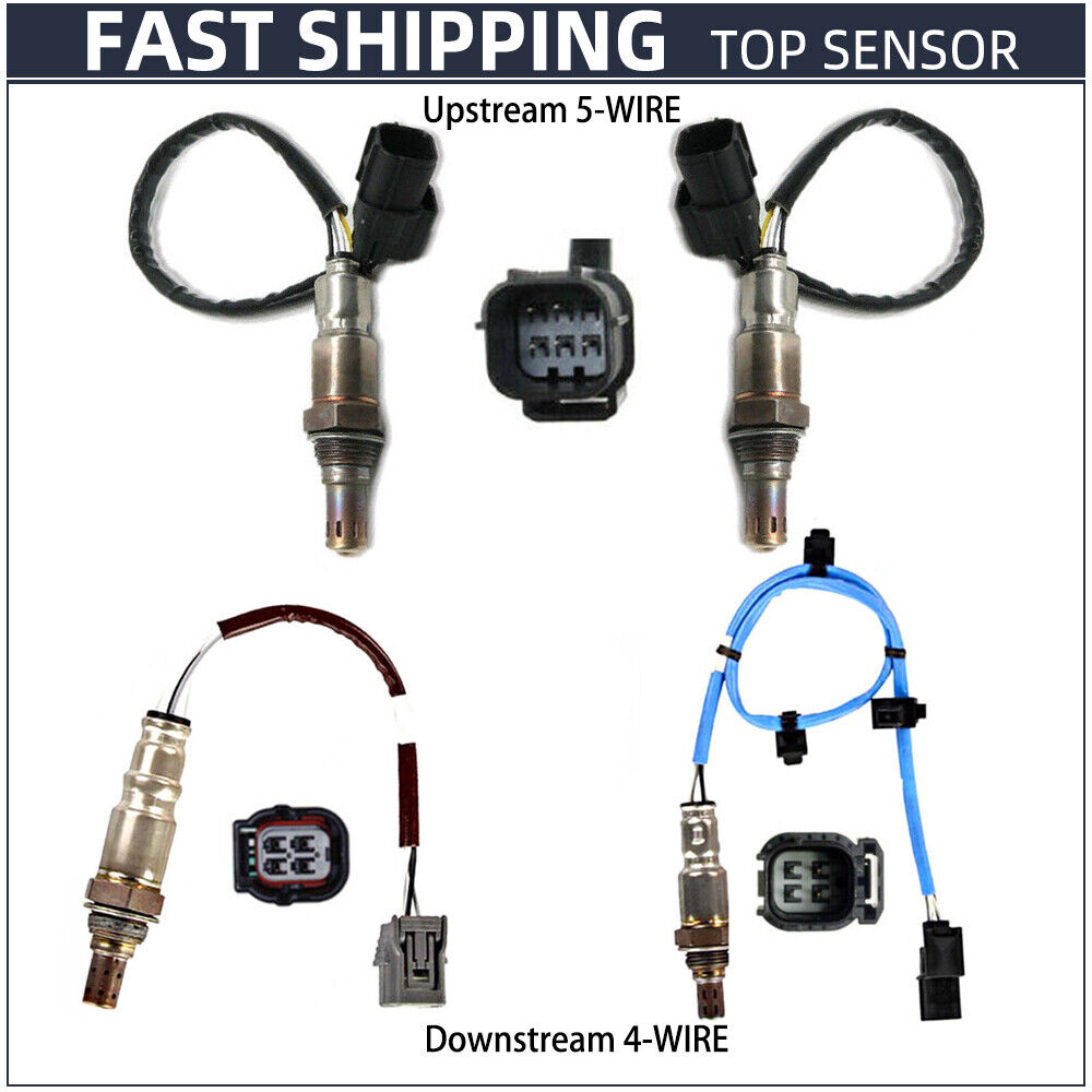 4pcs Oxygen O2 Sensor For 2014-2020 Acura MDX TLX 3.5L V6 Accord Pilot Up+Down