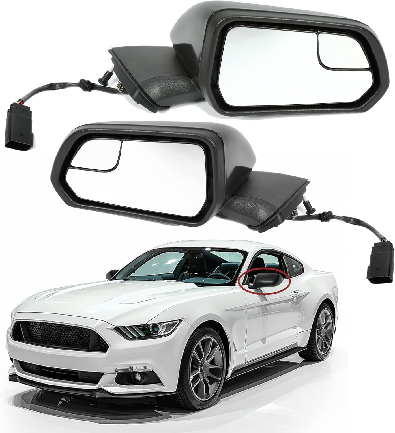 Power Mirror Pins Compatible with 2015-2020 Mustang