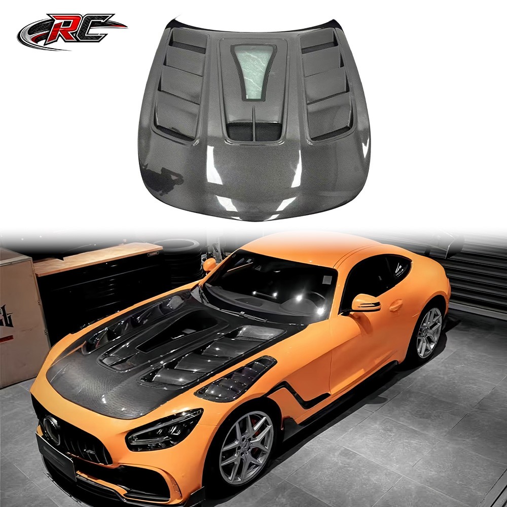M Style Carbon Fiber Hood For Mercedes Benz AMG GT GTS GTC GTR M Style Carbon Fiber Hood For Mercedes Benz AMG GT GTS GTC GTR