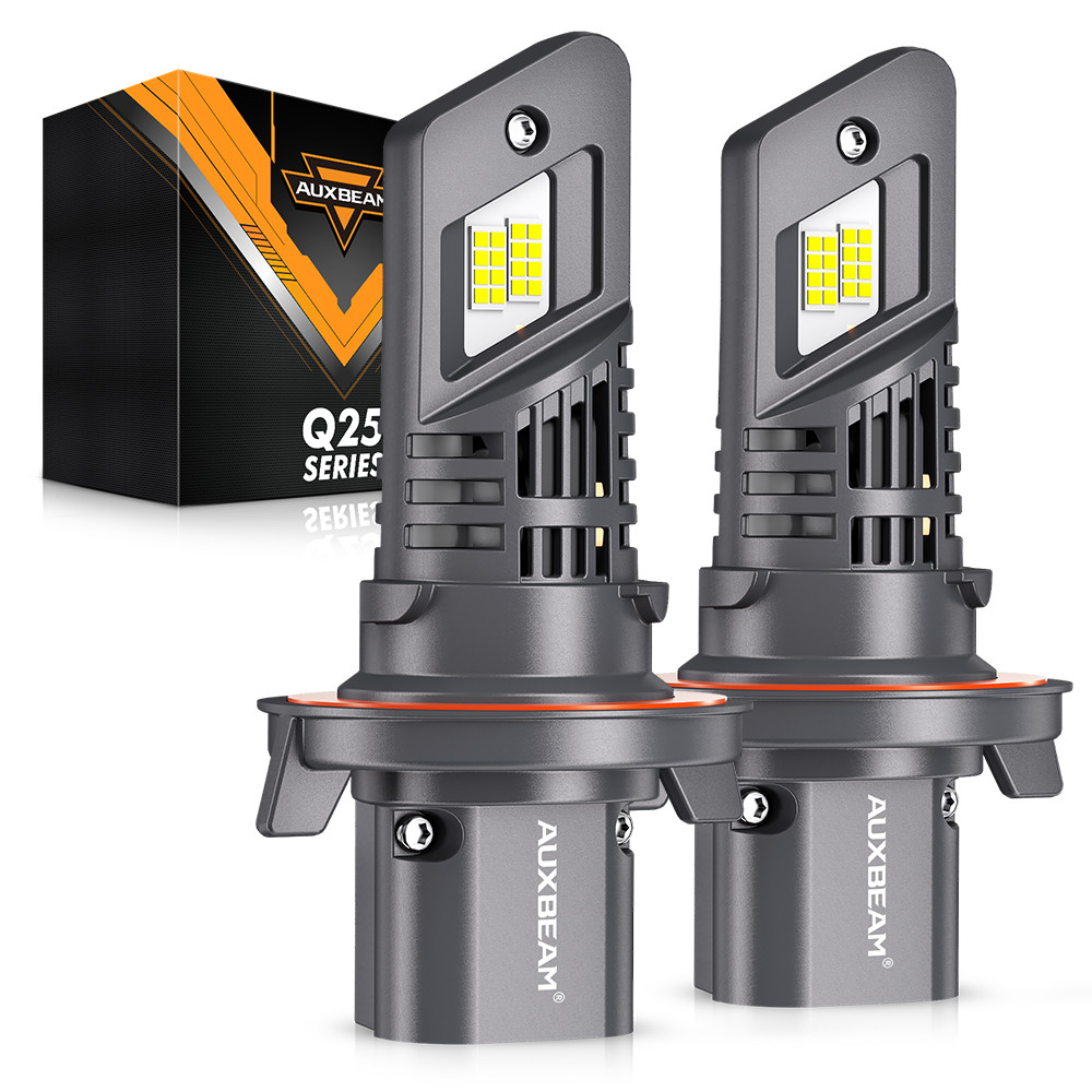AUXBEAM H13 9008 Canbus LED Headlight Bulbs High Low Beam Super Bright 6500K 2x AUXBEAM H13 9008 Canbus LED Headlight Bulbs High Low Beam Super Bright 6500K 2x