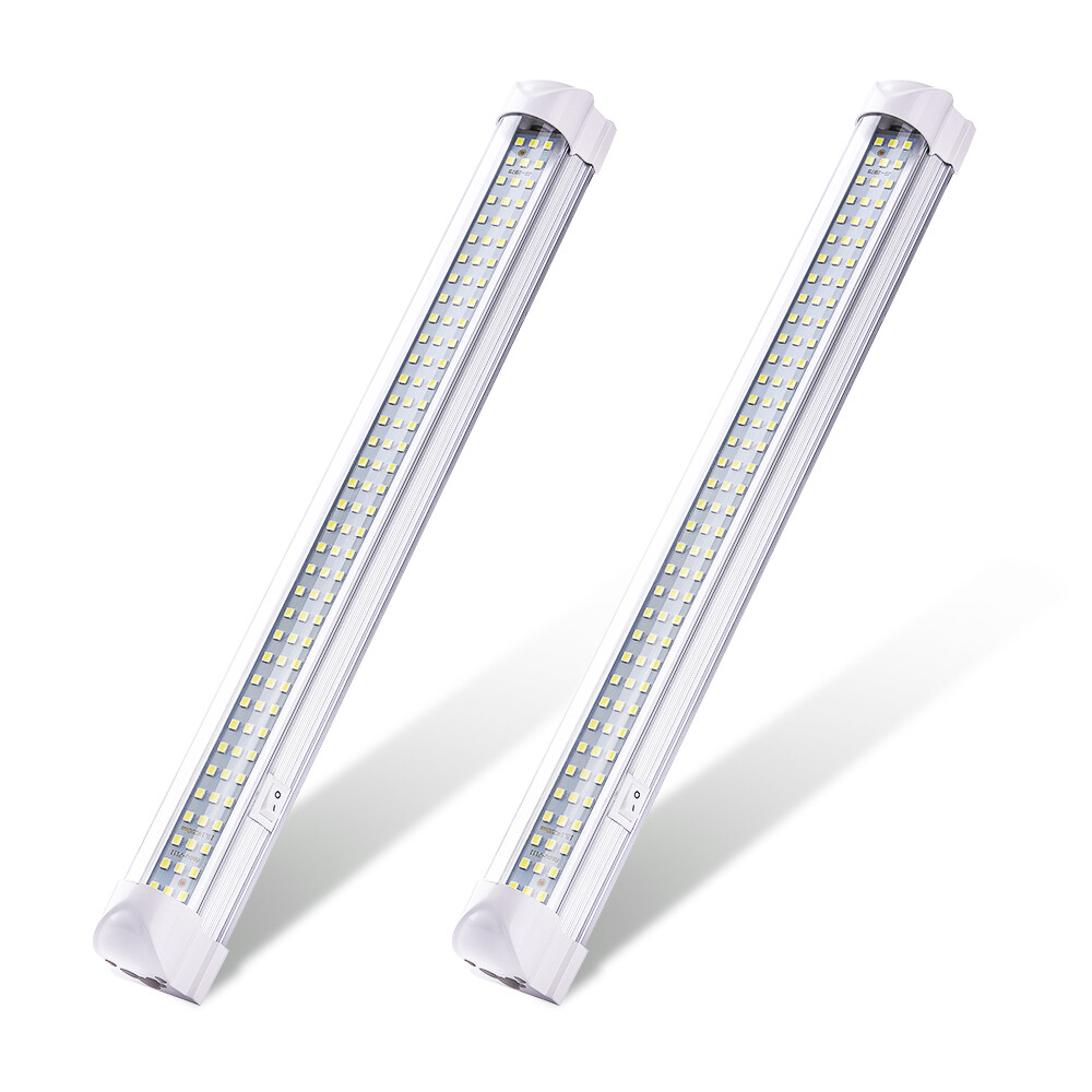 2X 108LEDs Camper Cargo Interior Light RV Trailer Ceiling Lamp Car Boat Van 12V