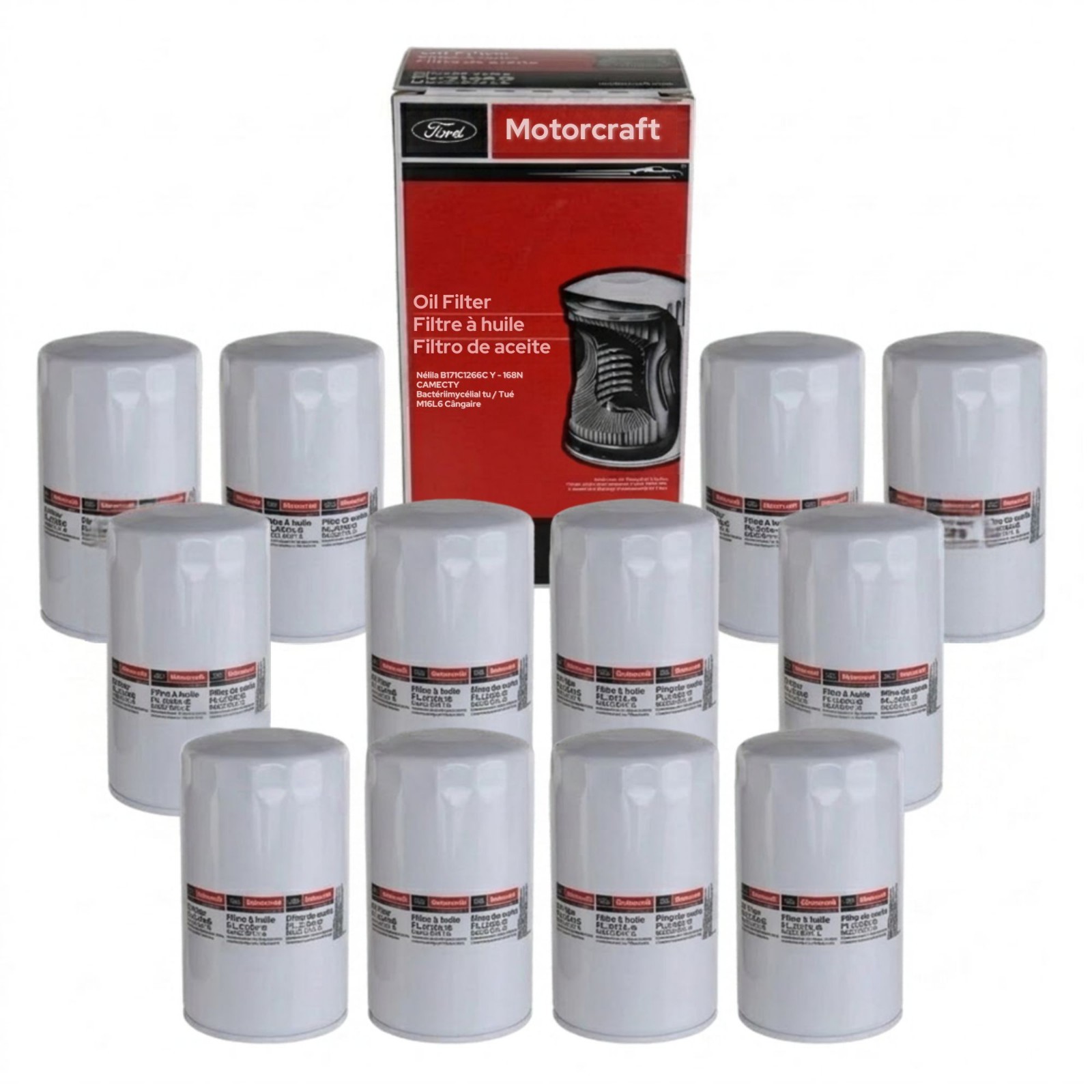 12x Motorcraft FL-2124S Oil Filters for 2011-2025 Ford 6.7L Powerstroke Diesel