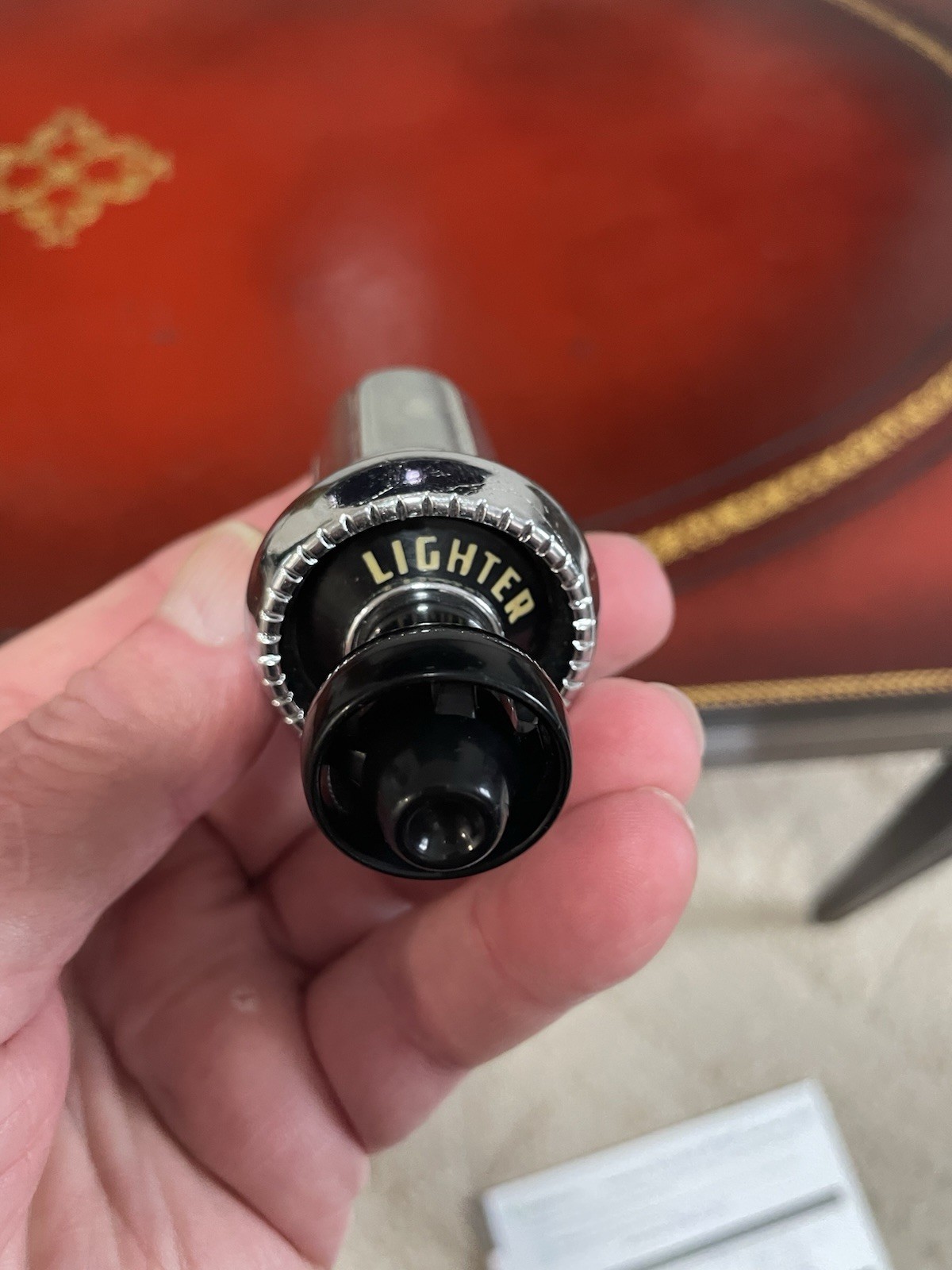 NOS 1955 FORD PASSENGER CIGARETTE LIGHTER ASSEMBLY WITH RECEPTACLE 6 Volt Casco NOS 1955 FORD PASSENGER CIGARETTE LIGHTER ASSEMBLY WITH RECEPTACLE 6 Volt Casco