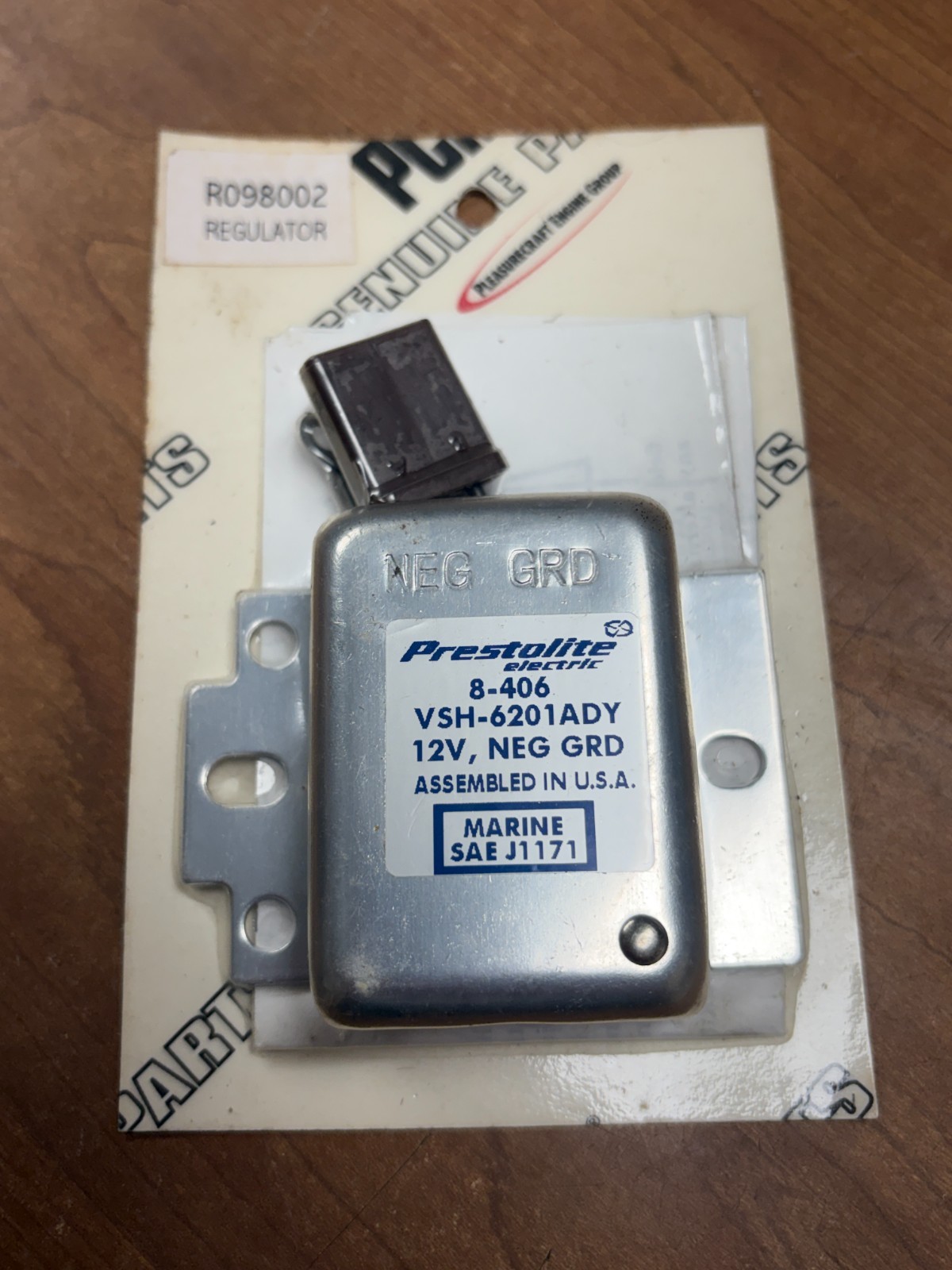 Vintage NOS Prestolite Voltage Regulator 8-406 VSH-6201ADY Nautique R098002 PCM Vintage NOS Prestolite Voltage Regulator 8-406 VSH-6201ADY Nautique R098002 PCM