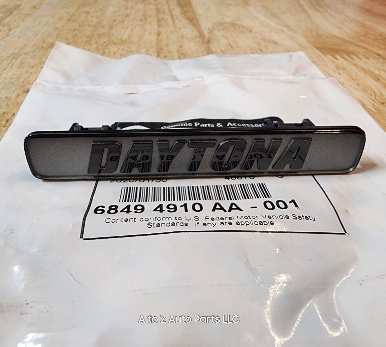 NEW 2020-2023 Dodge Charger DAYTONA Passenger Dash Emblem / Nameplate, OEM