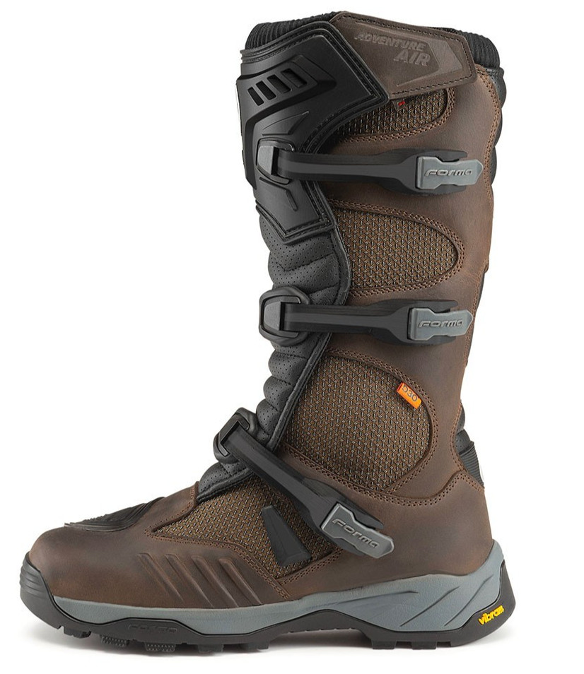 Forma ADVENTURE AIR Dry motorcycle boots (UNBOXED) brown waterproof adv riding
