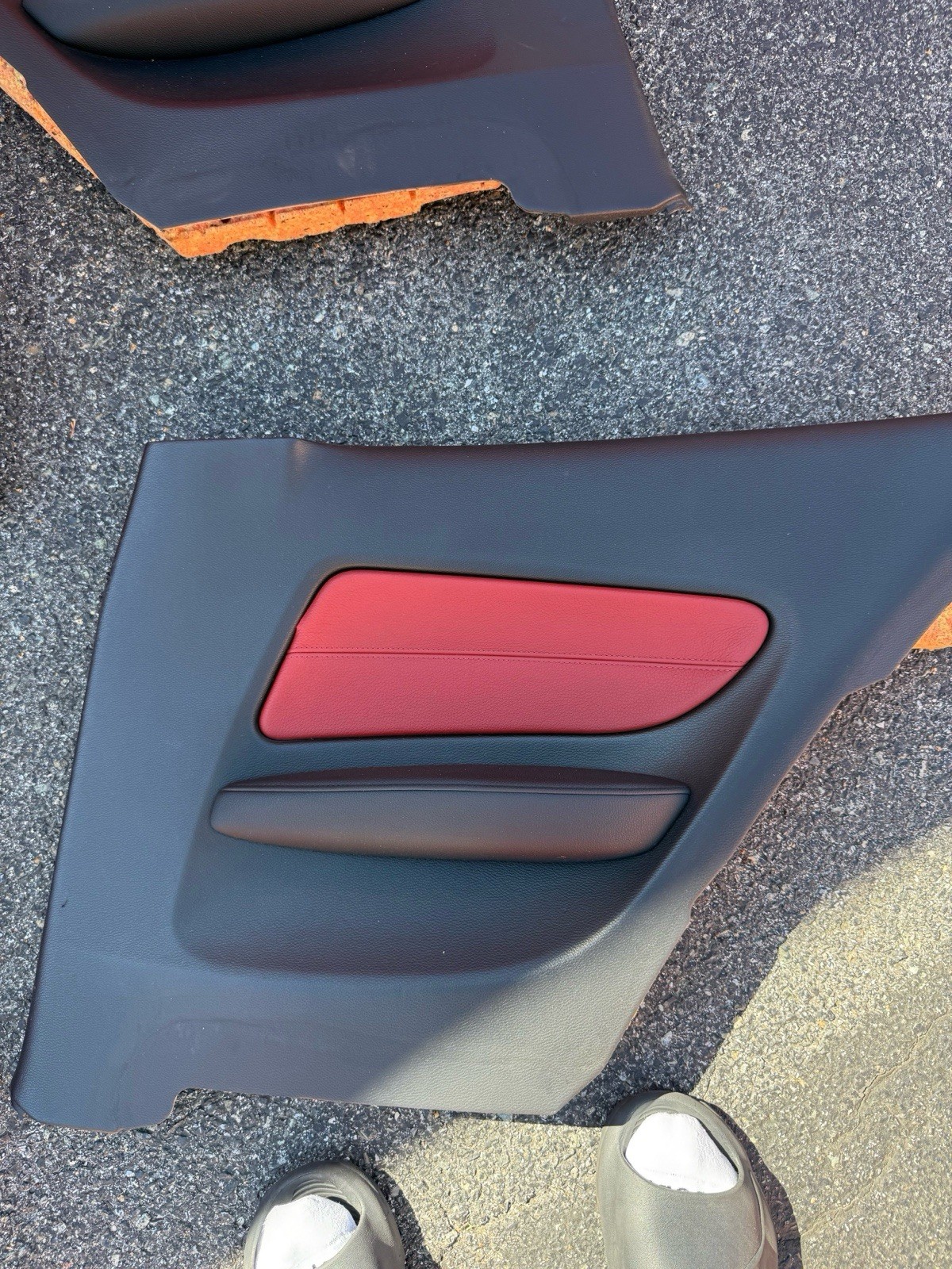 BMW 135i Rear Seating And Door Cards Coral Red