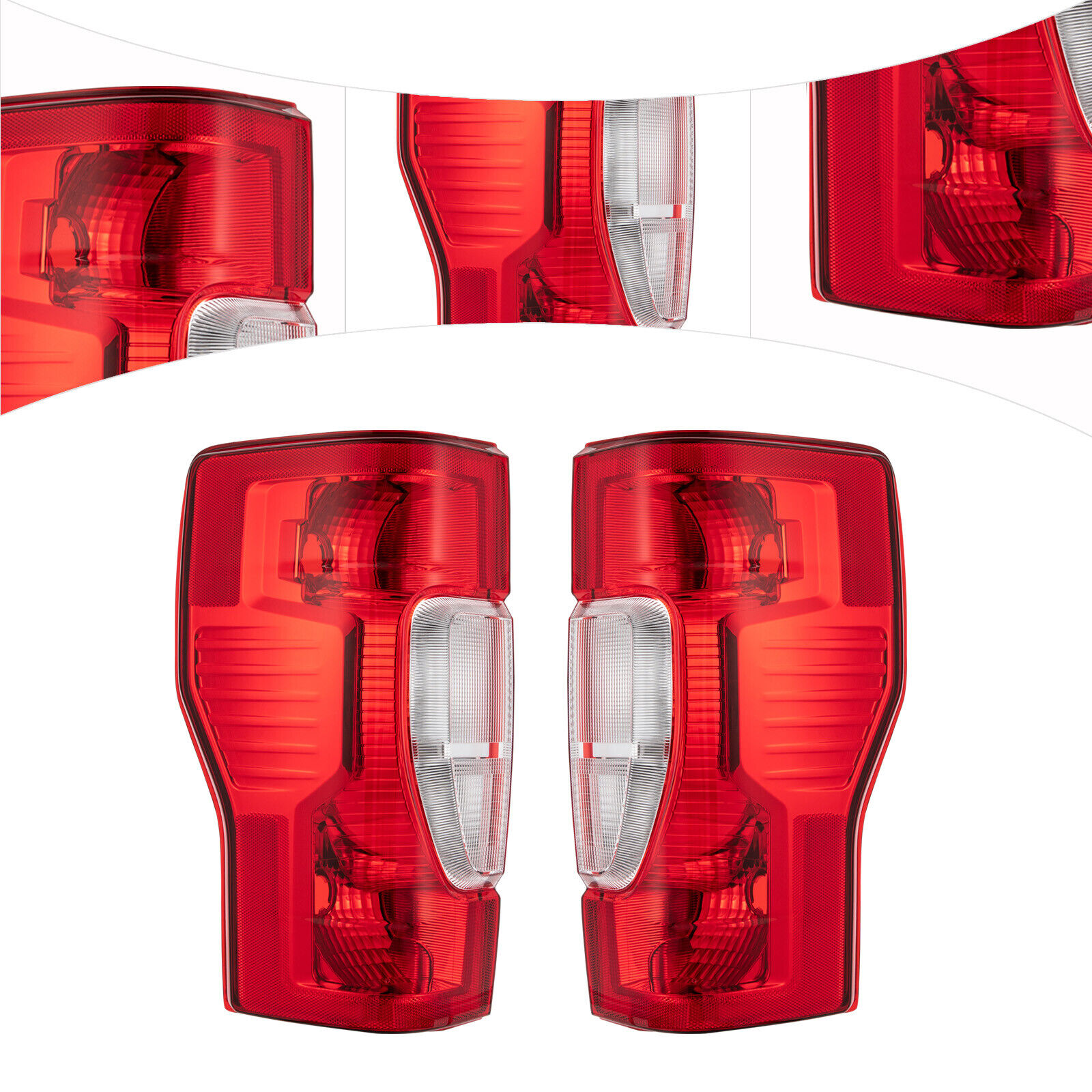 For 2020-22 Ford F250 F350 SuperDuty Halogen Type Tail Lights Pair