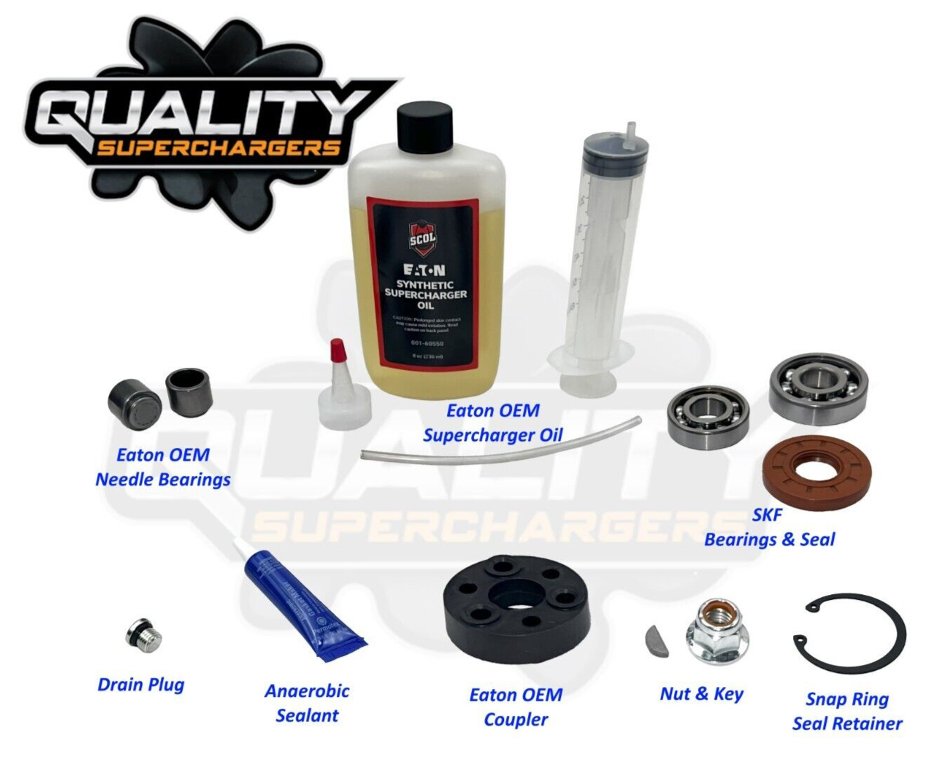 Toyota FJ80 Land Cruiser TRD Kazuma Supercharger Gen 3 Rebuild Kit Snout