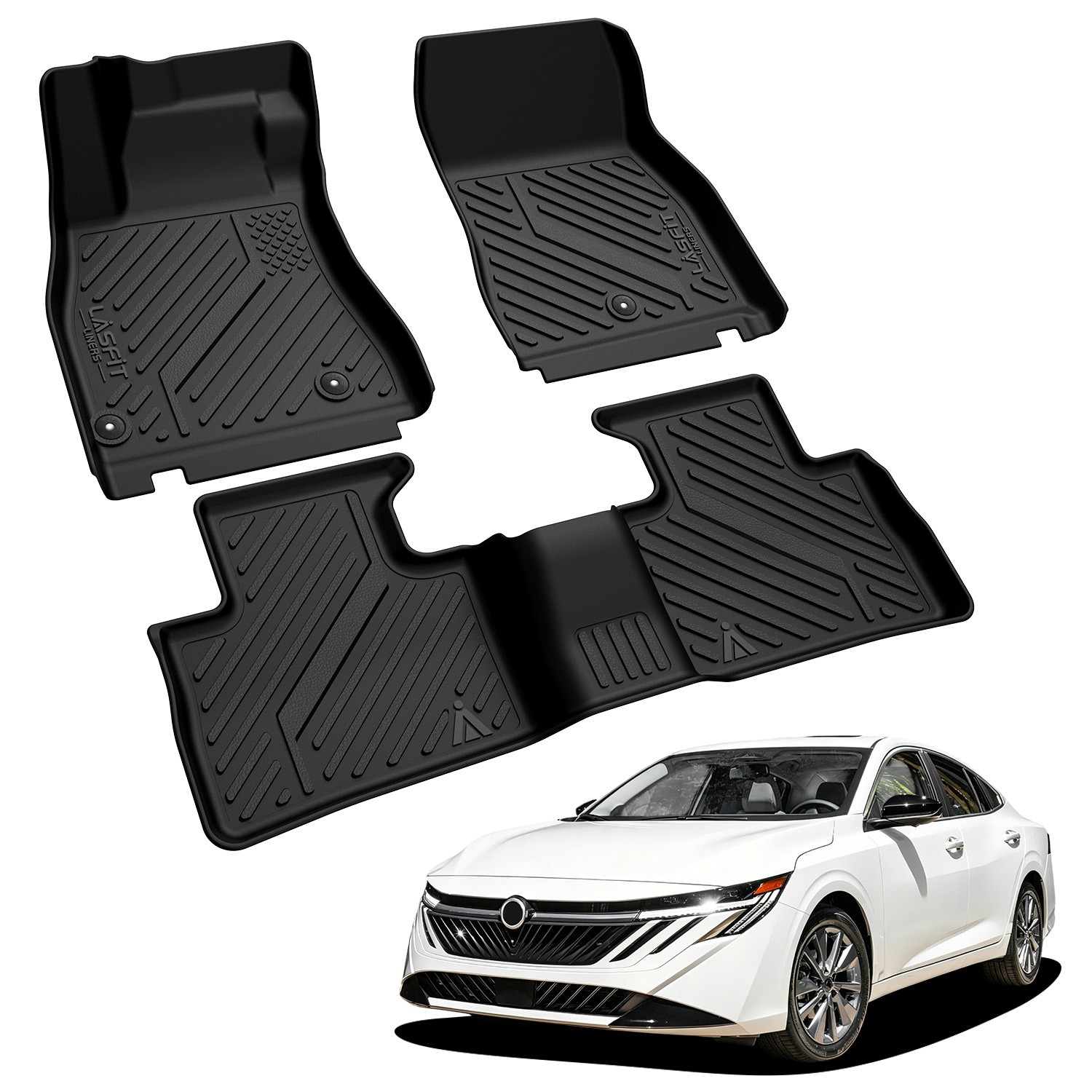 All Weather 3D Floor Mats for 2026 Nissan Sentra TPE Custom 1st & 2nd Row Liners
