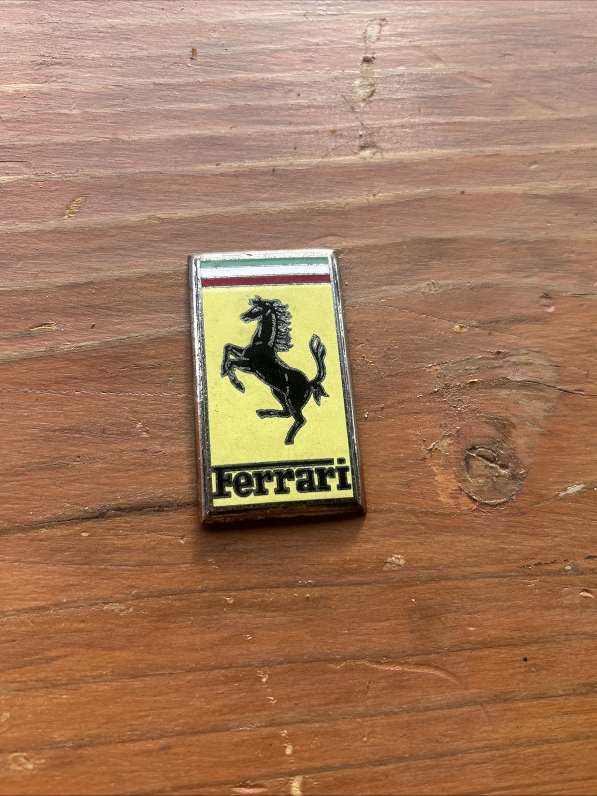 VERY RARE 1960s-1970s Ferrari Front Nose Emblem Original VERY RARE 1960s-1970s Ferrari Front Nose Emblem Original