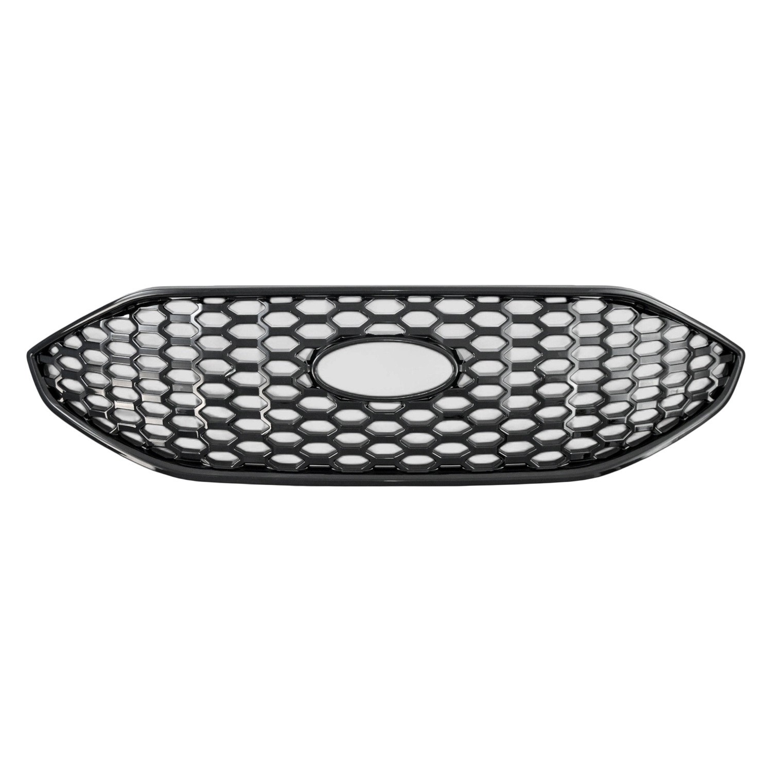 For Ford Edge 2019-2024 Trim Illusion ABS6525BLK 1-Pc Gloss Black Main Grille