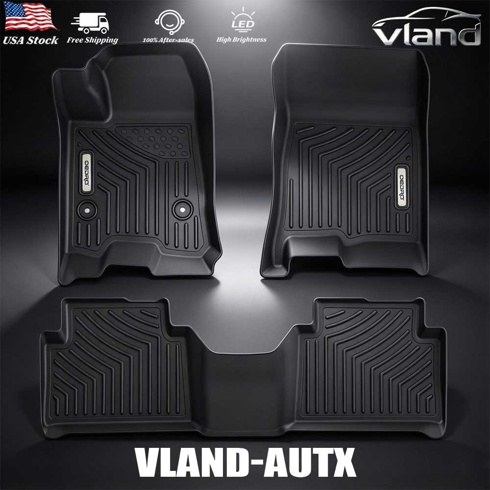 For 2023-2026 Chevy Colorado/GMC Canyon OEDRO Floor Mats TPE Liners All-Weather