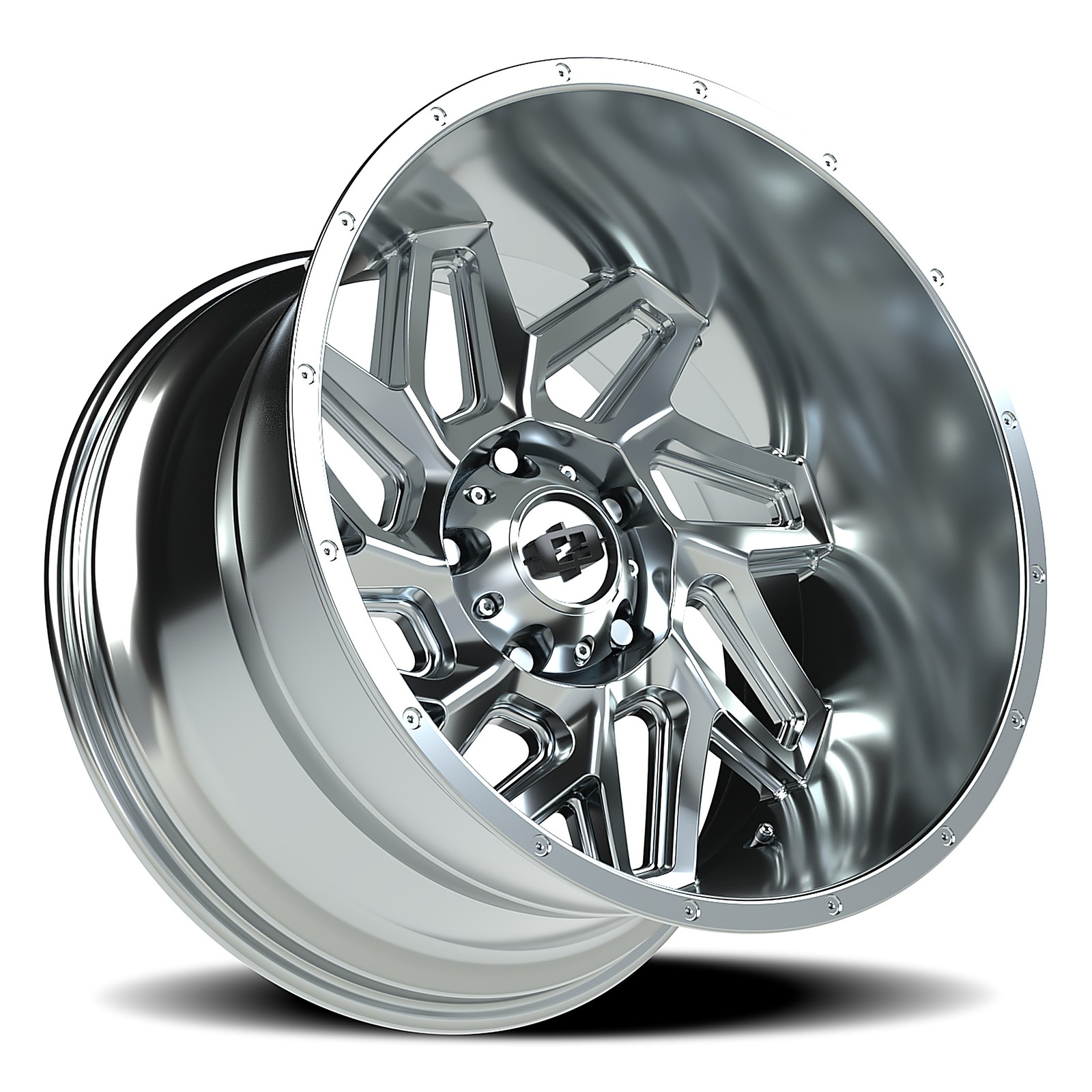 Vision 361 Spyder 20x12 5x139.7 -51mm Chrome Wheel Fits Ford F-150 361-20285C-51