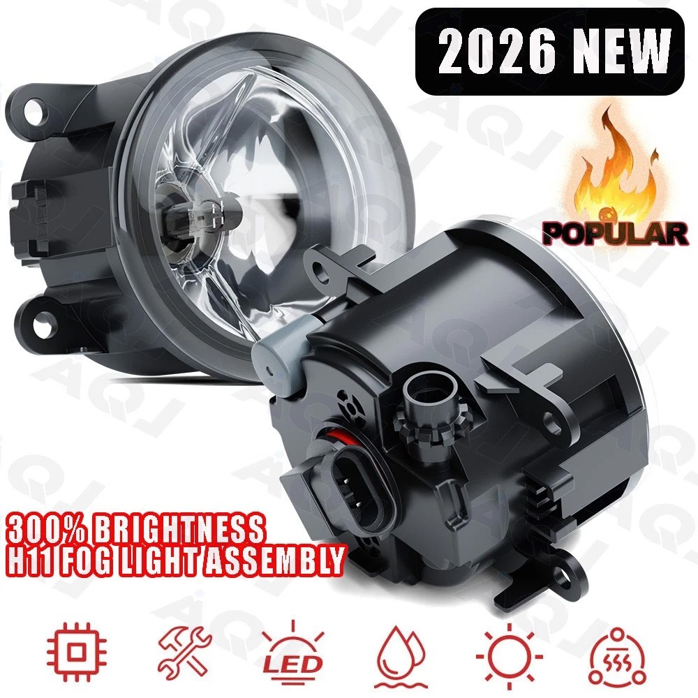 Pair For Nissan NV200 2013-2021 Halogen Front Bumper Fog Lights Lamp Clear Lens