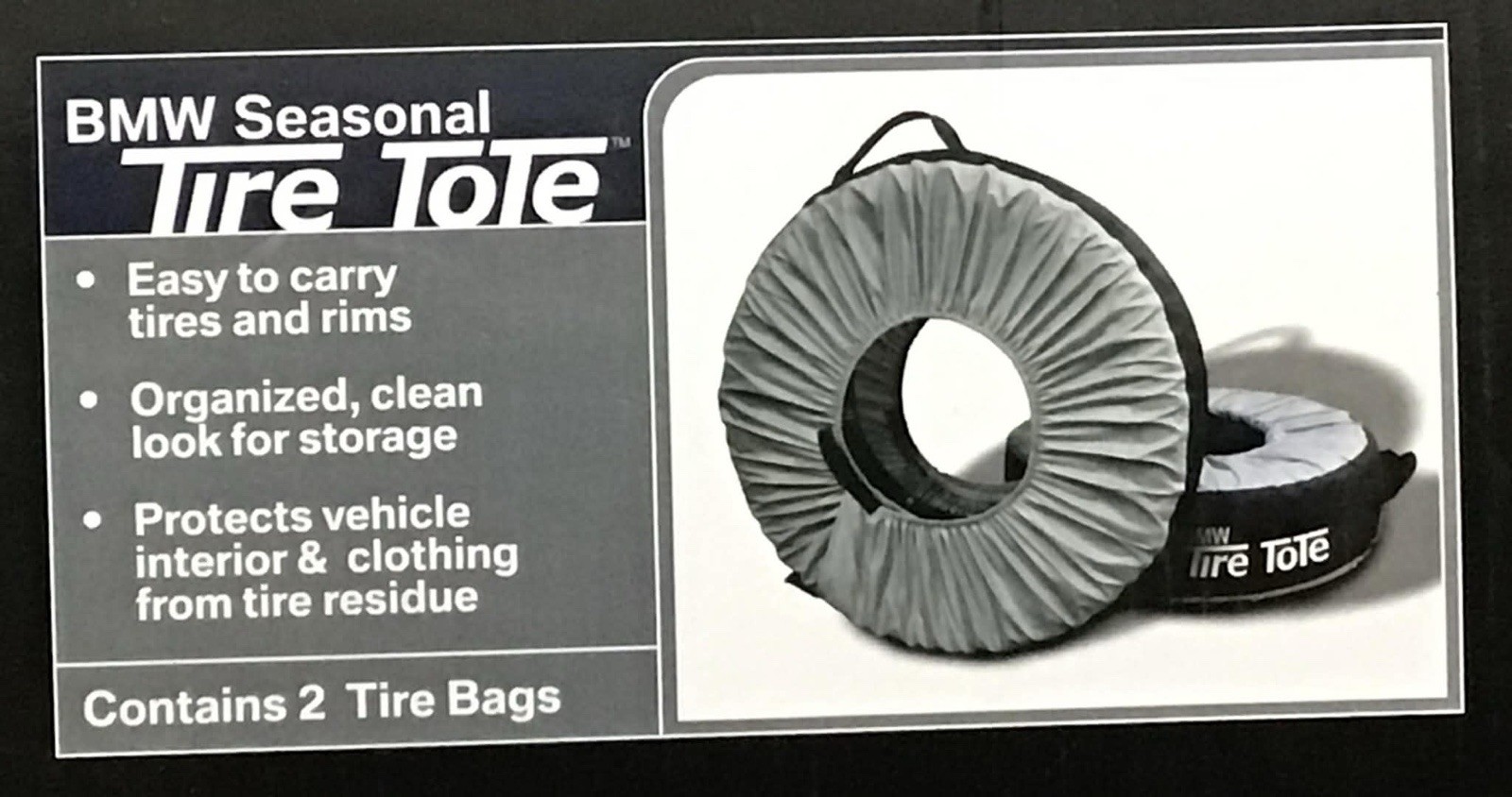 OEM GENUINE BMW Seasonal Tire Tote Set Of 2 - BRAND NEW OEM GENUINE BMW Seasonal Tire Tote Set Of 2 - BRAND NEW