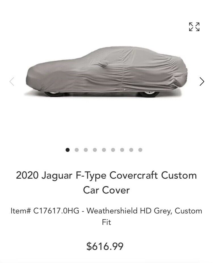 Jaguar f type car cover