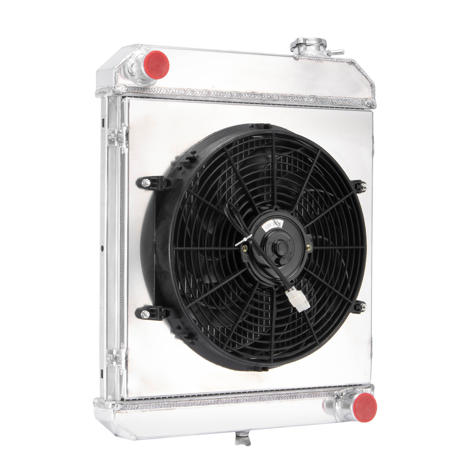 4-Row Radiator Shroud Fan For 1960-1966 Chevy C10 C20 C30 K10 K20 Suburban L6