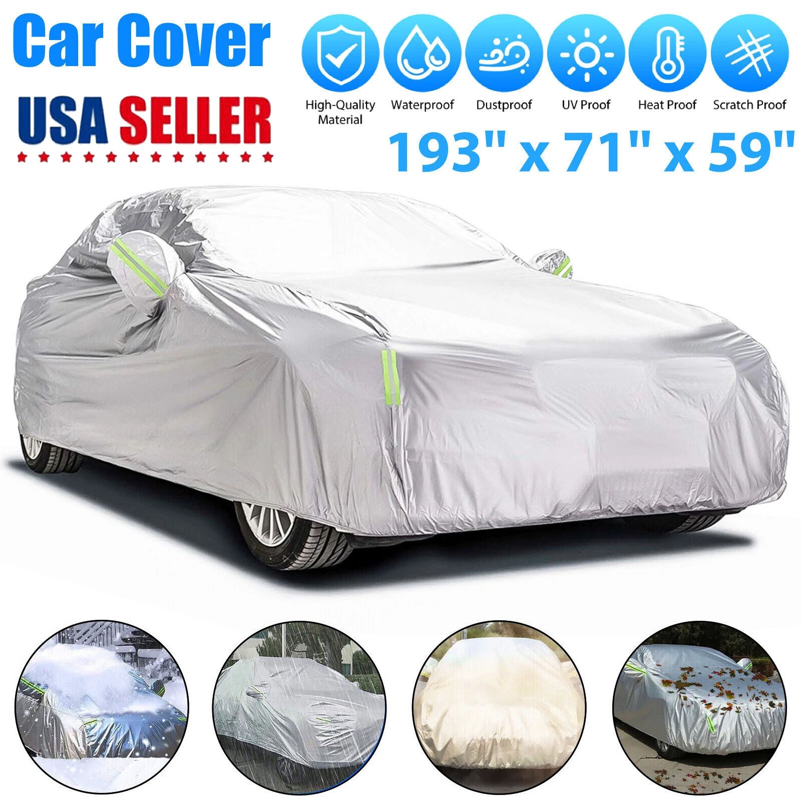 Waterproof Car Cover – UV, Snow, Dust & Rain Resistant (Full Protection) Waterproof Car Cover – UV, Snow, Dust & Rain Resistant (Full Protection)