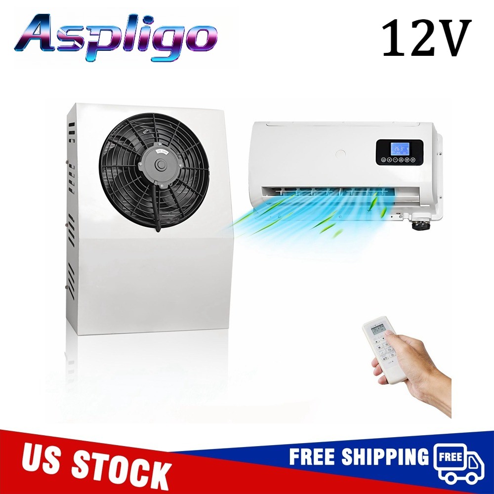 Aspligo 12V Cooling Split Air Conditioner Kit For Forklift Tractor