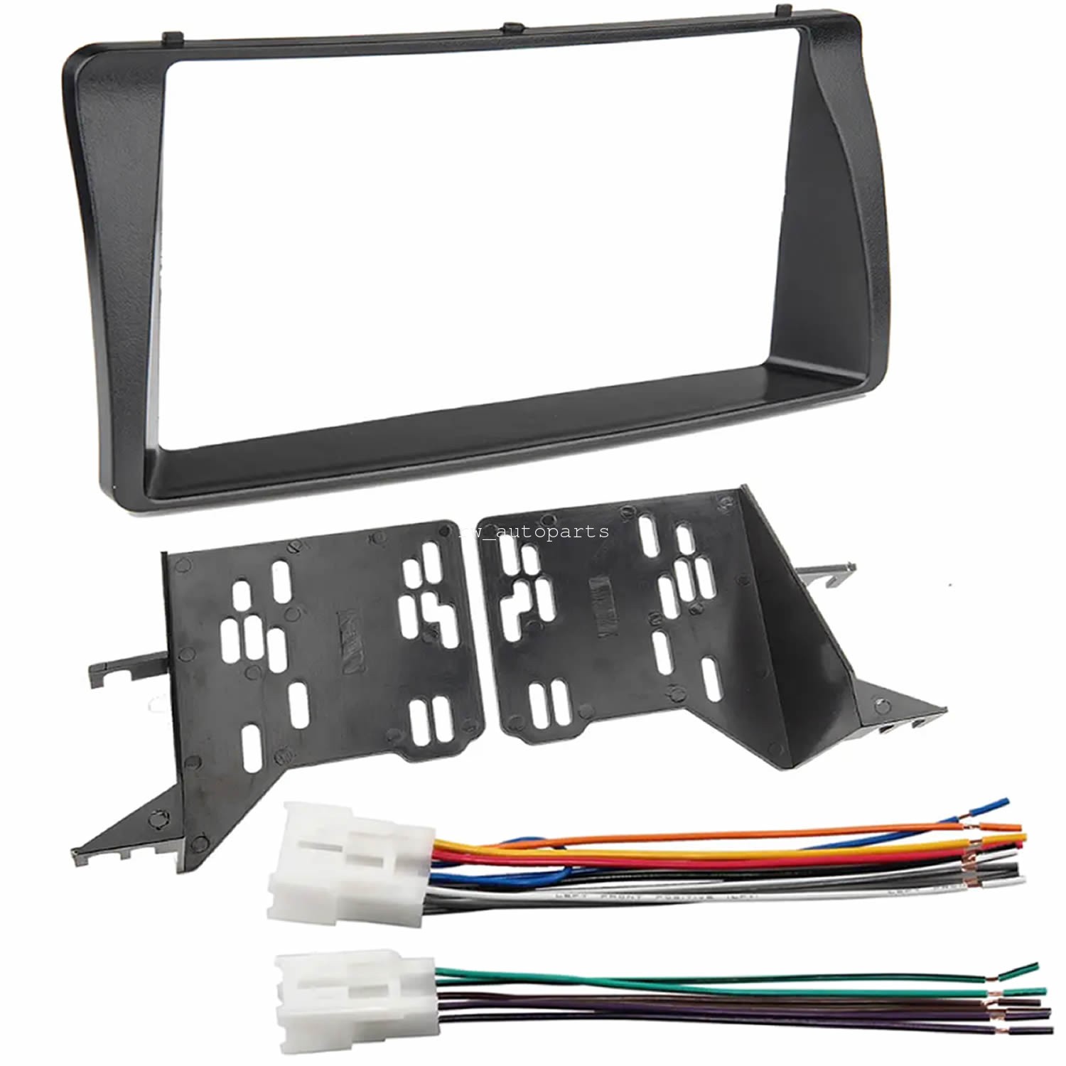 For 2003-08 Toyota Corolla Double DIN Radio Install Dash Bracket & Wire Harness