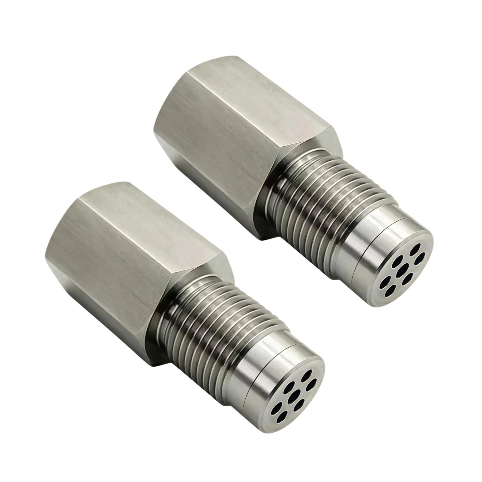 2PCS Oxygen Sensor Adapter Mini Catalytic Converter O2 Sensor