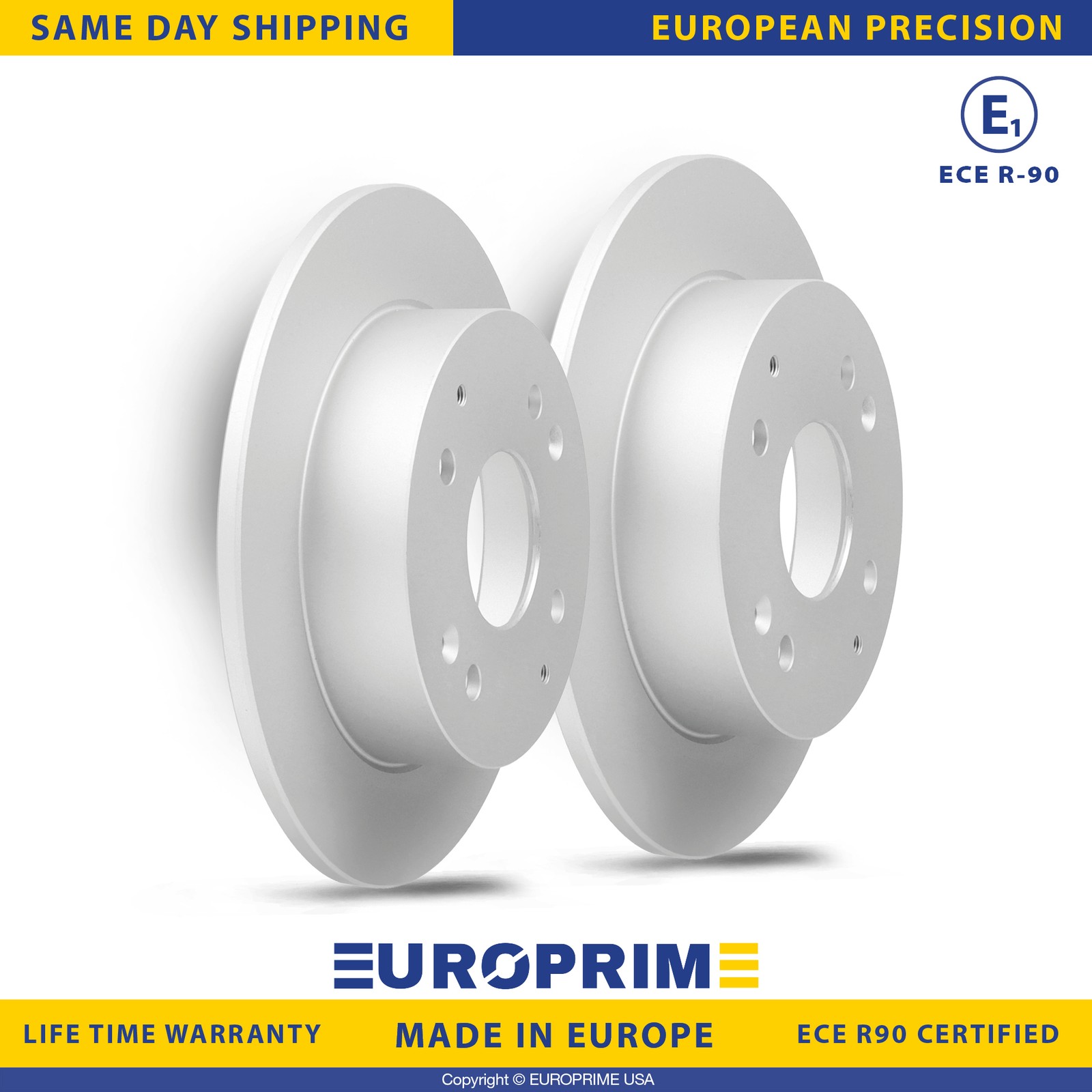 10.24 in Rear Brake Rotors Set for 1998-1999 Acura CL 1998-2002 Honda Accord