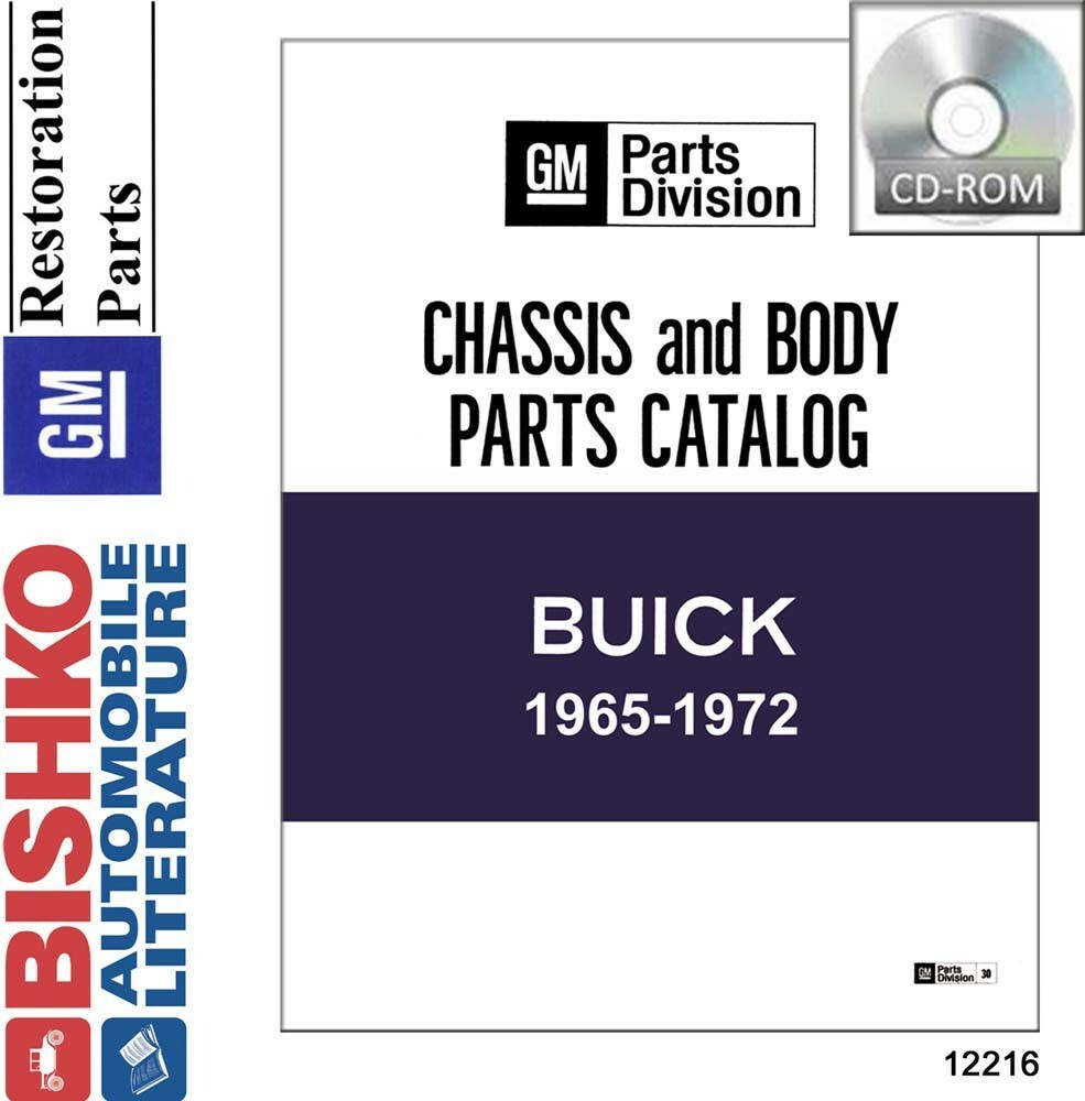 1965-1972 Buick All Models Parts Book CD